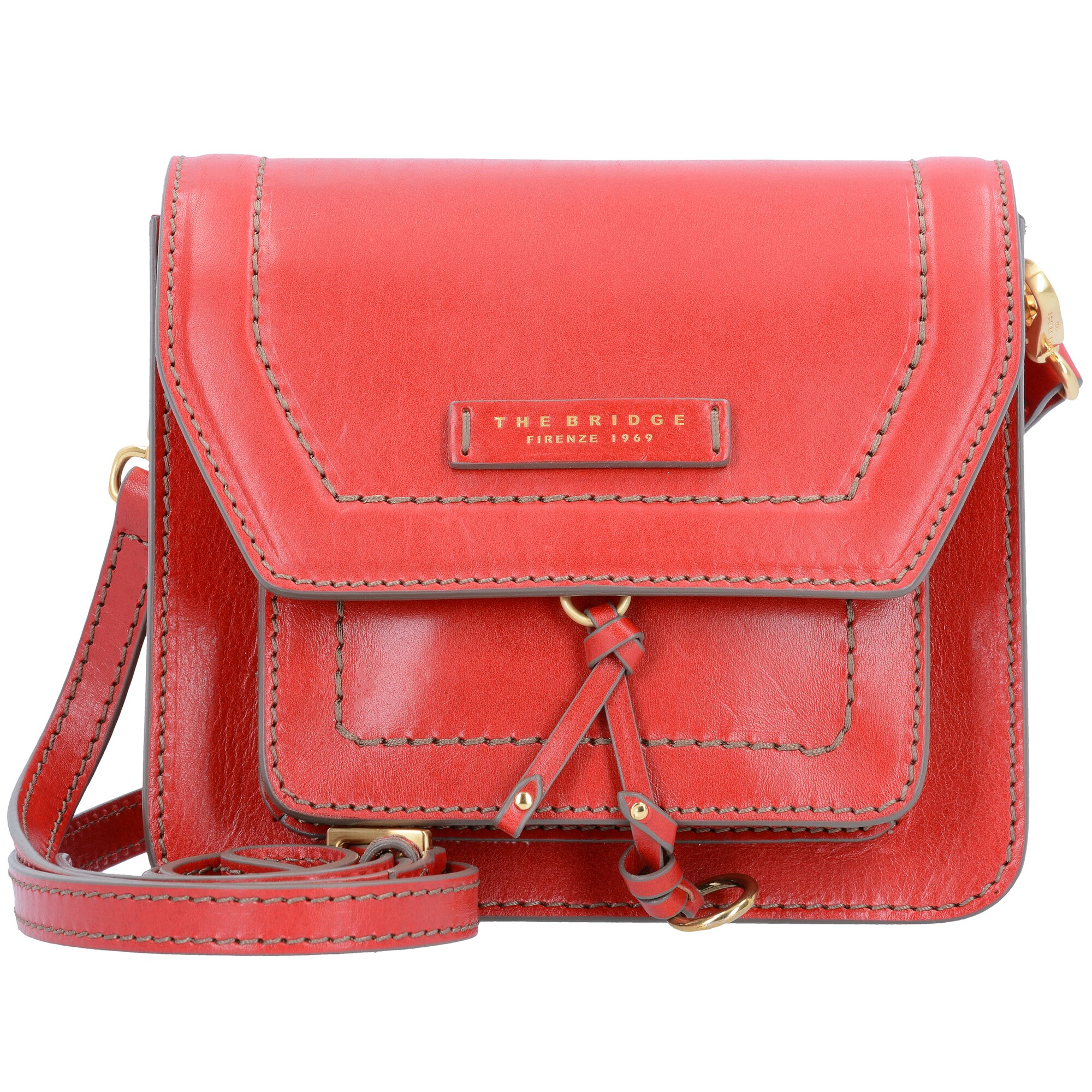 The Bridge Dames Schoudertas Elba Goud Cranberry the bridge kopen in de aanbieding