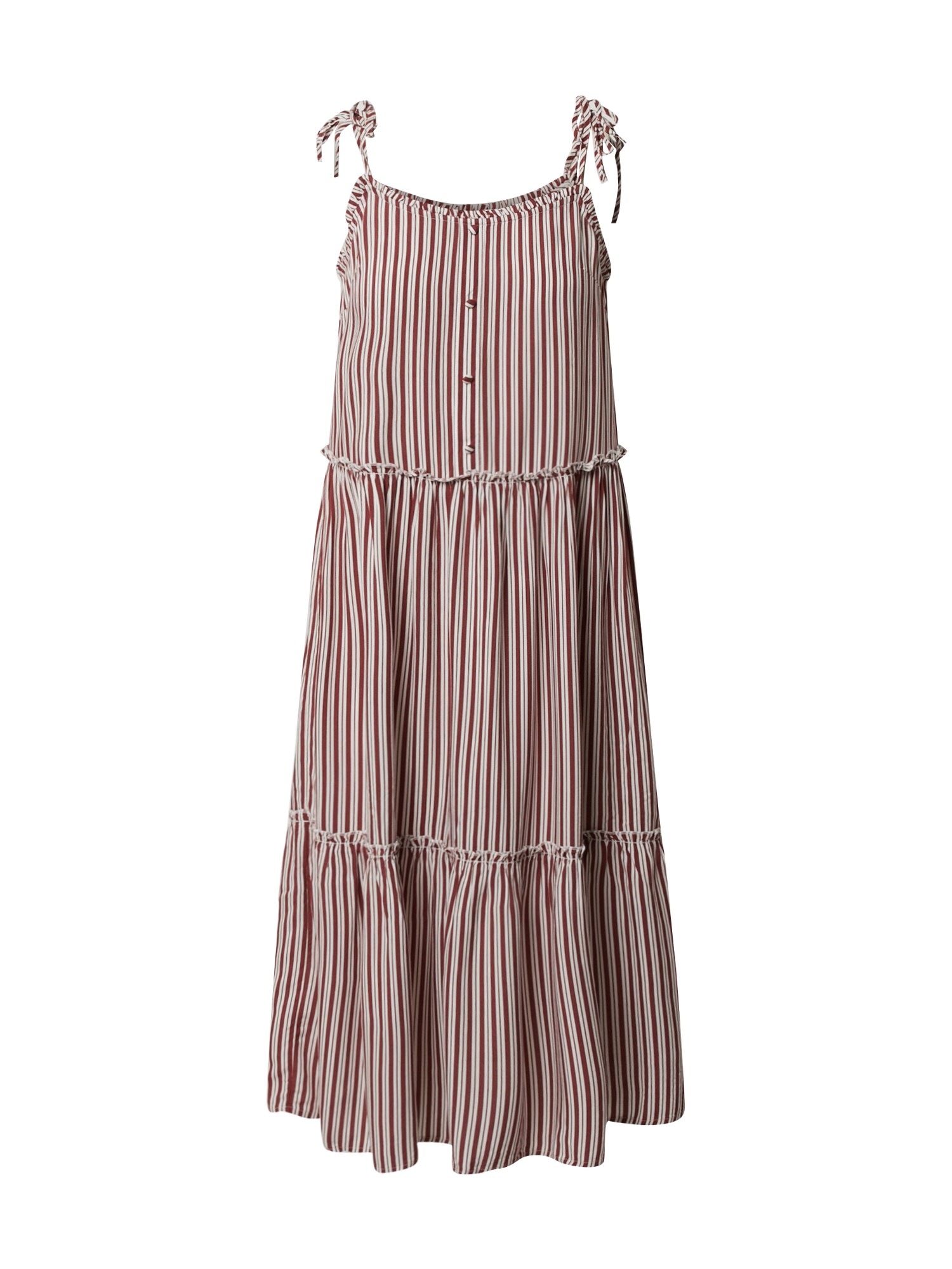 ONLY Vasarinė suknelė 'ONLFABULOUS STRAP MIDI DRESS WVN'  balkšva / raudona