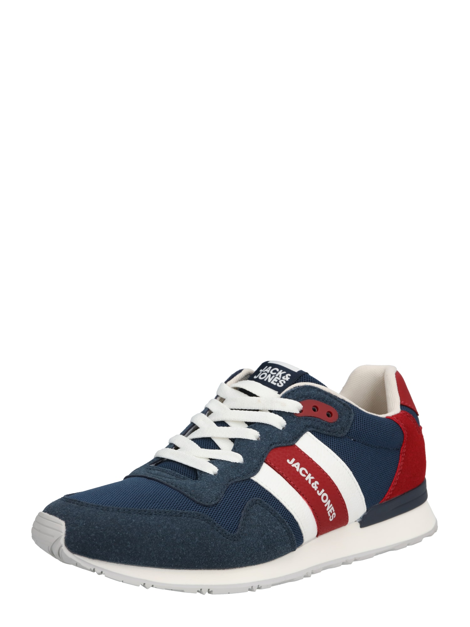 JACK & JONES Sneaker low 'JFWStellar'  albastru închis / roșu carmin / alb