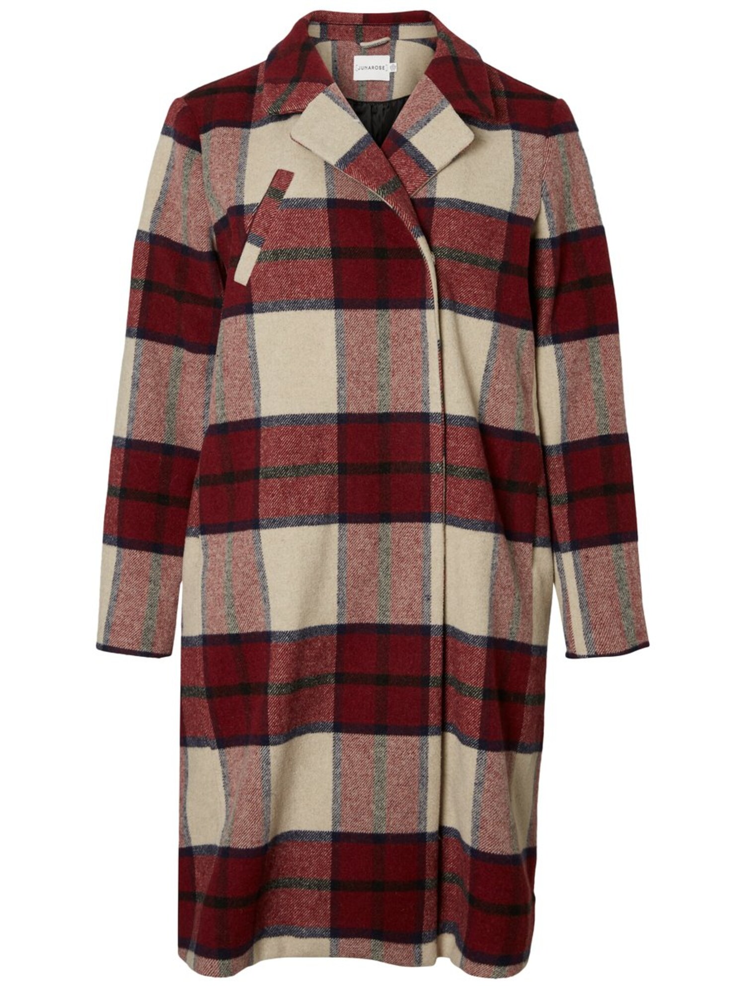 Junarose Dames Tussenmantel Beige Wijnrood junarose kopen in de aanbieding