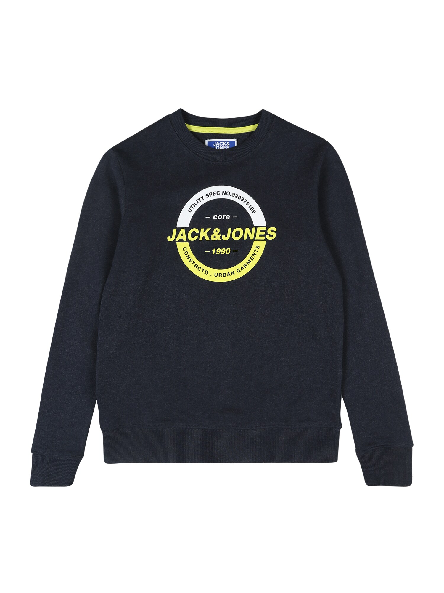 Jack & Jones Junior Megztinis be užsegimo  balta / geltona / nakties mėlyna