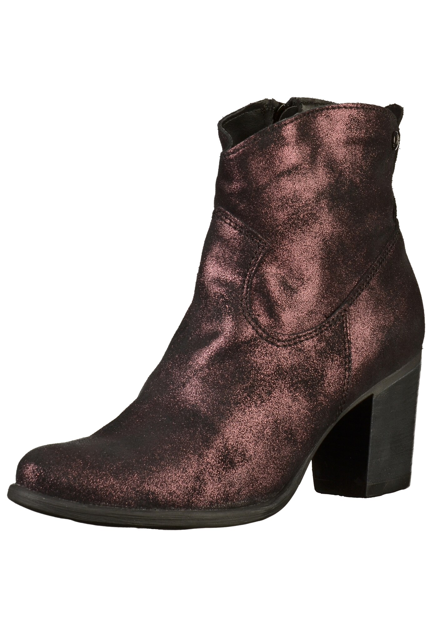 Soliver Red Label Dames Enkellaarsjes Wijnrood soliver red label kopen in de aanbieding