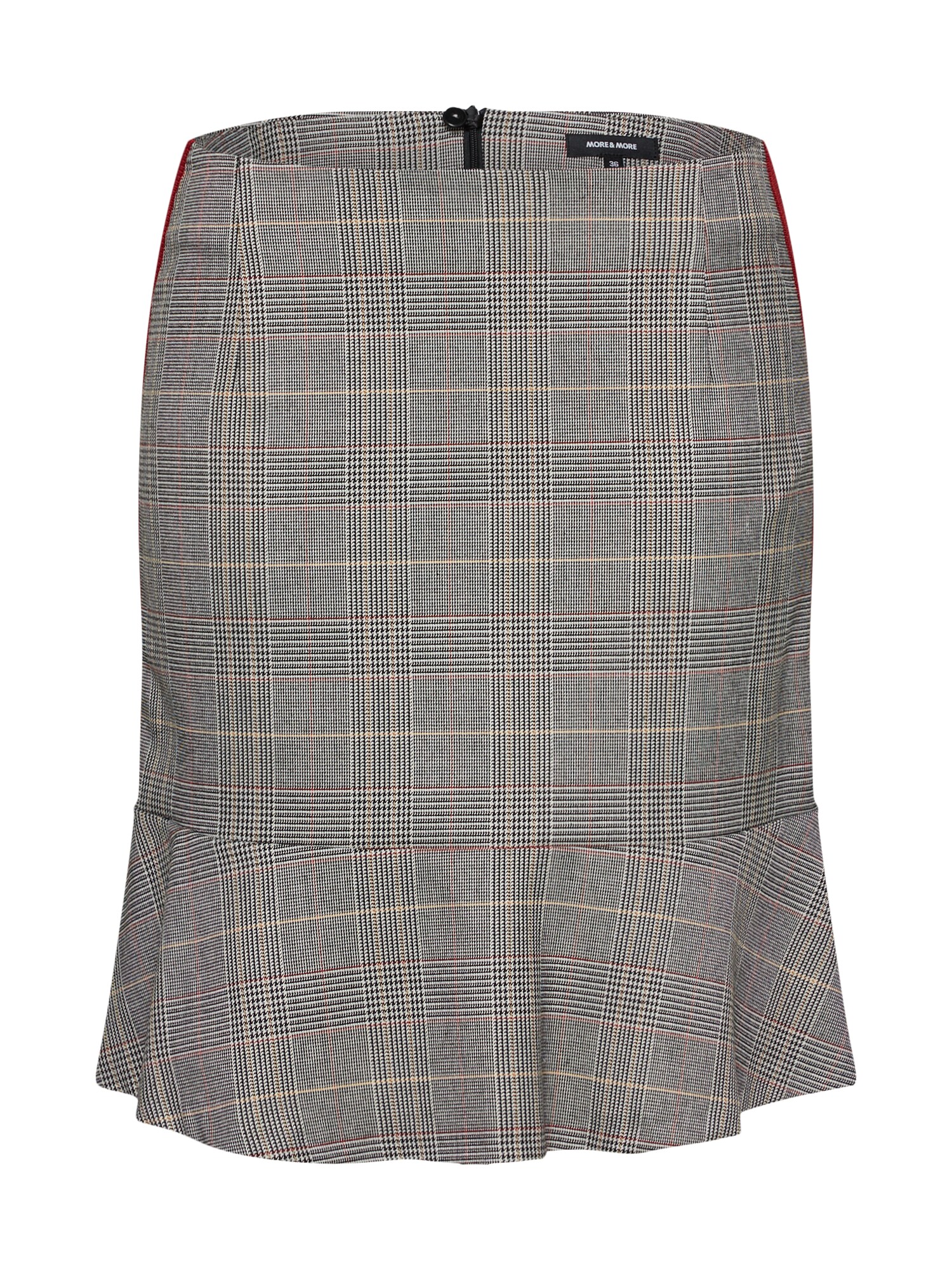 More Dames Rok Grijs Bloedrood Zwart more more kopen in de aanbieding