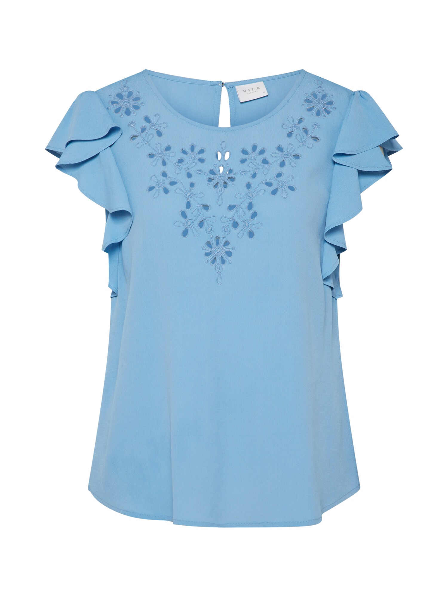 Vila Dames Shirt Vinellie Lichtblauw vila kopen in de aanbieding