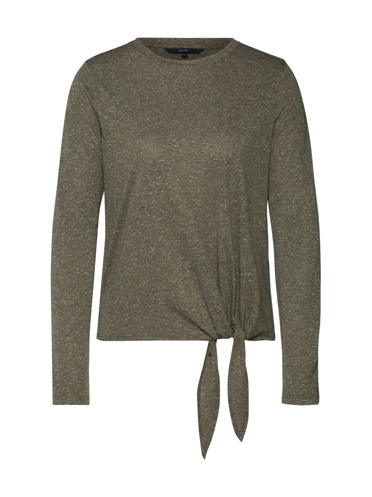 Vero Moda Dames Shirt Vmlea Lua Ls O Neck Knot Top Jrs Lcs Groen vero moda kopen in de aanbieding