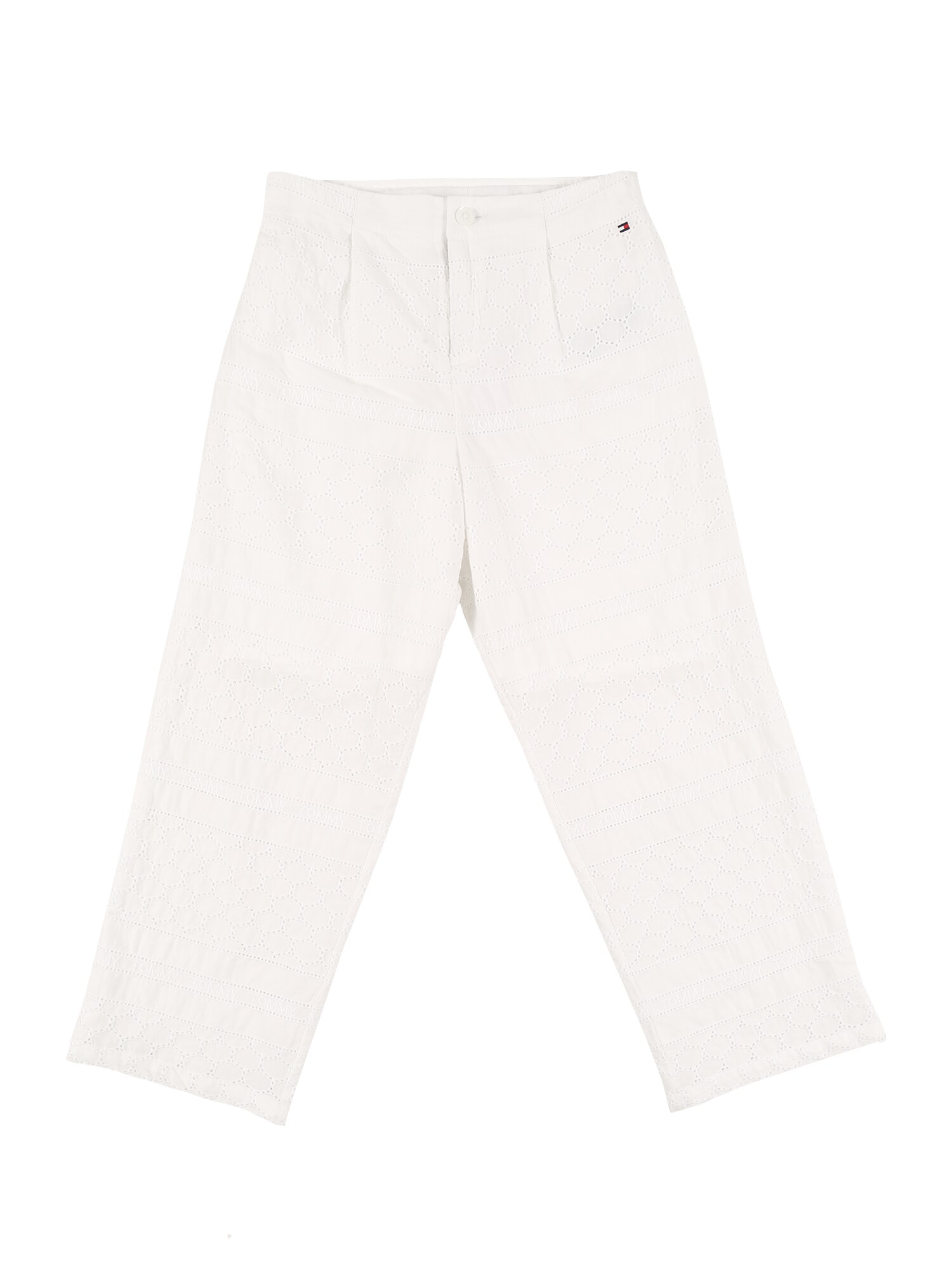TOMMY HILFIGER Kelnės 'BRODERIE'  balta