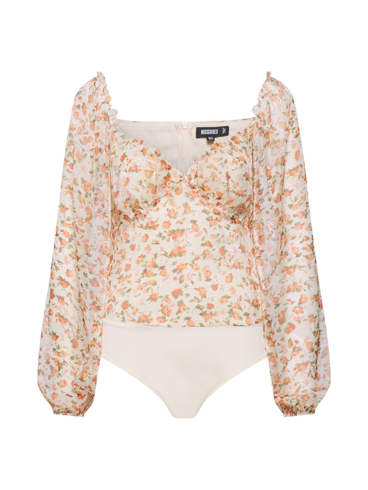 Missguided Blouse  crème / sinaasappel