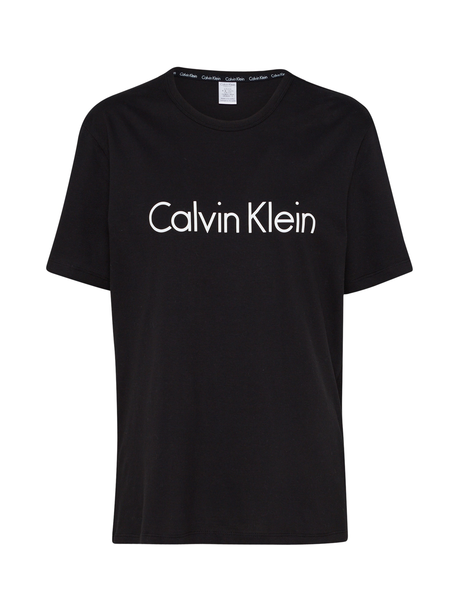 Calvin Klein Underwear Marškinėliai juoda / balta