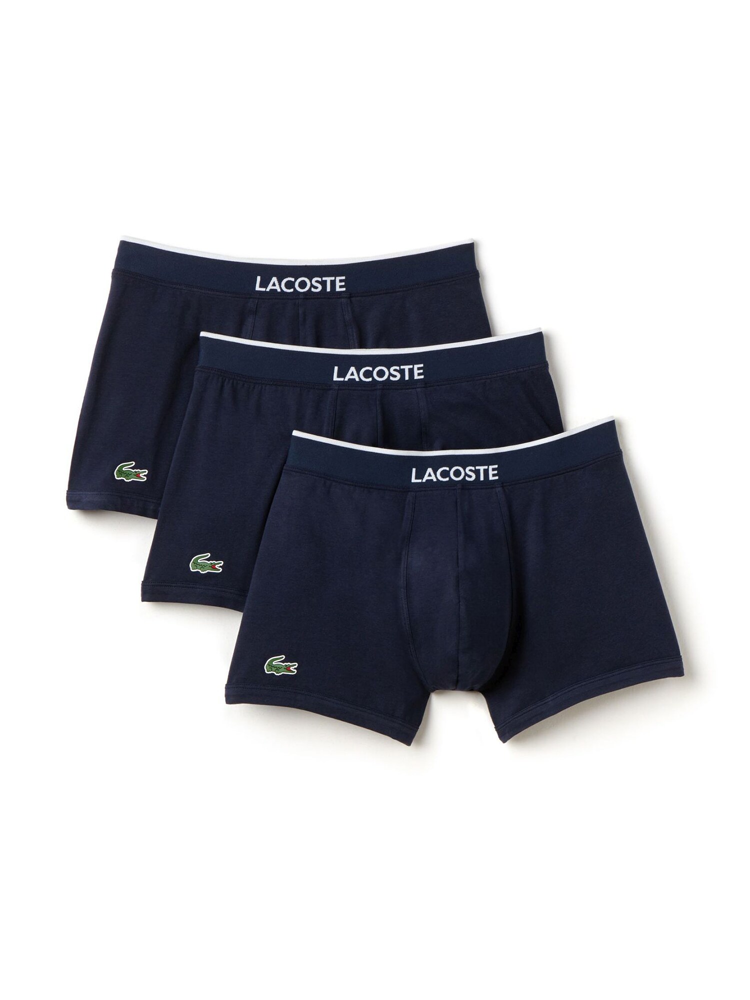 LACOSTE Boxerky 'Cotton Stretch'  tmavomodrá / biela