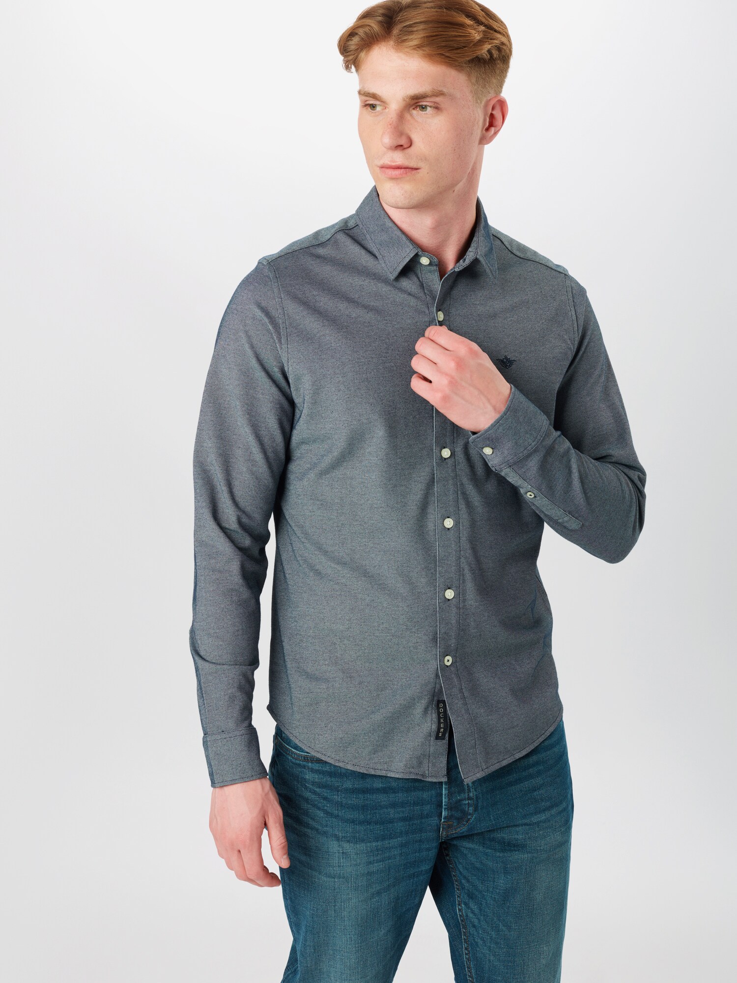 Dockers Dalykiniai marškiniai '360 Ultimate Button Up'  mėlyna dūmų spalva