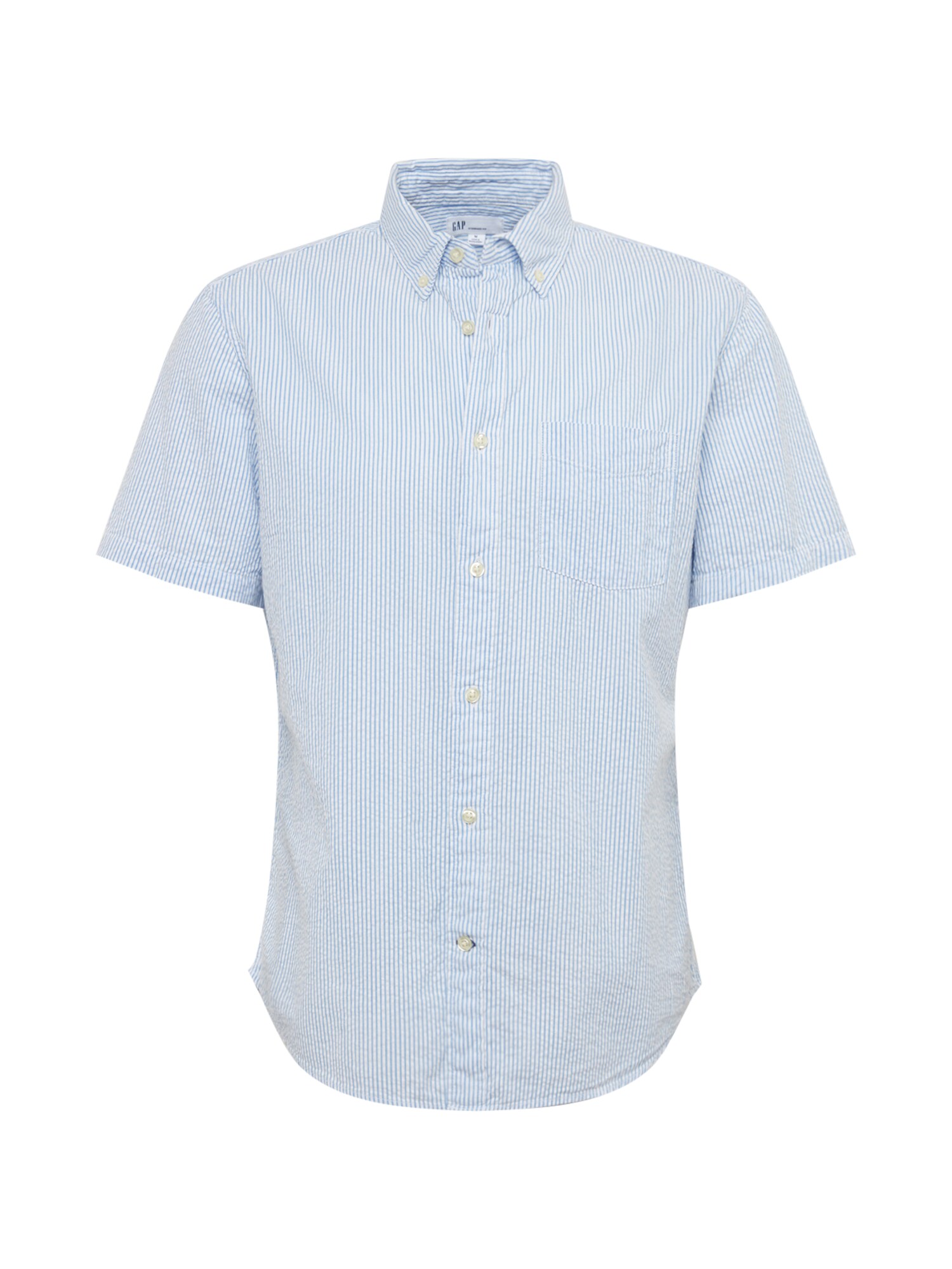 GAP Dalykiniai marškiniai 'SS SEERSUCKER SHIRT'  mėlyna