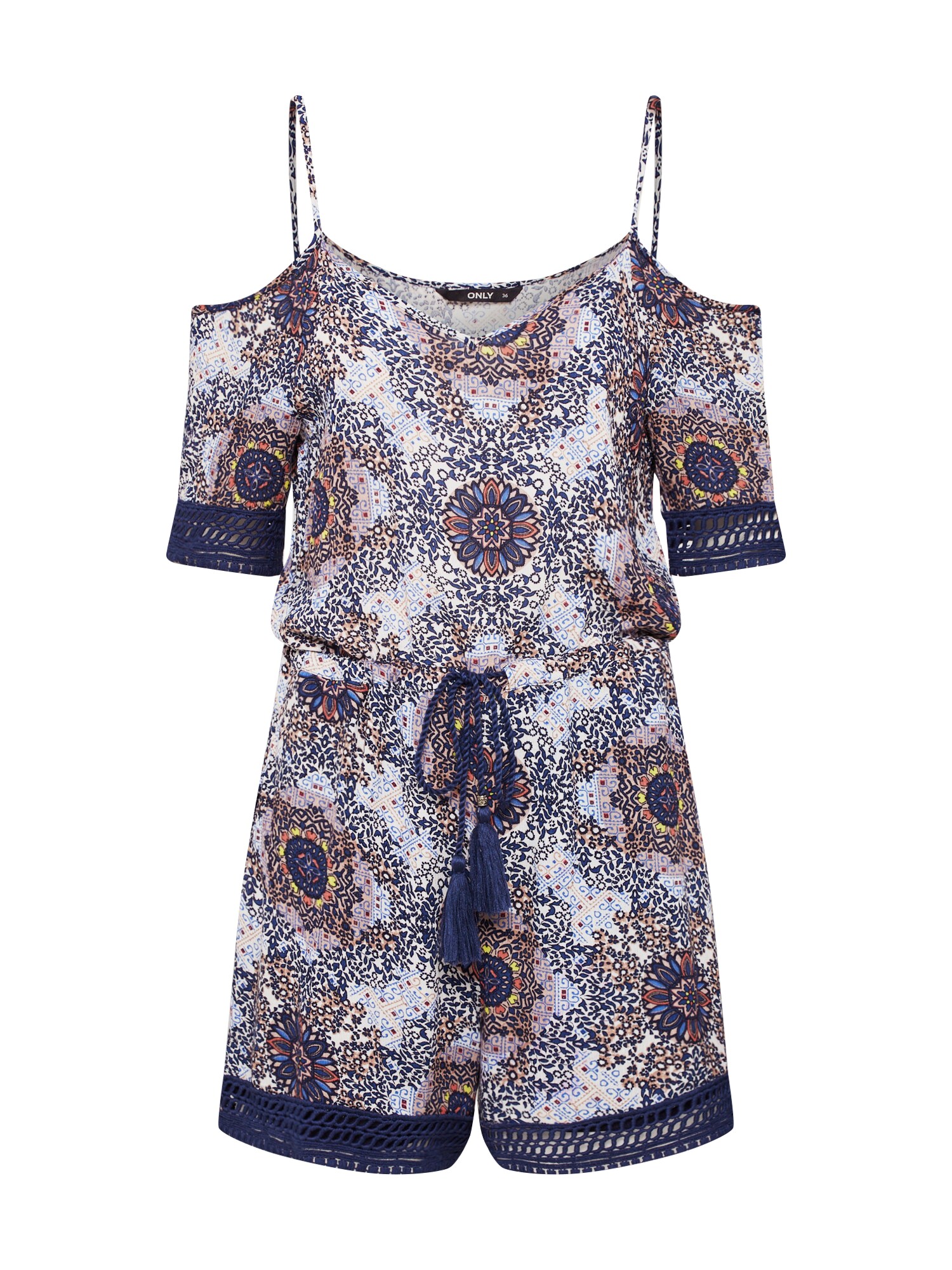 Only Dames Jumpsuit Marine Bruin only kopen in de aanbieding