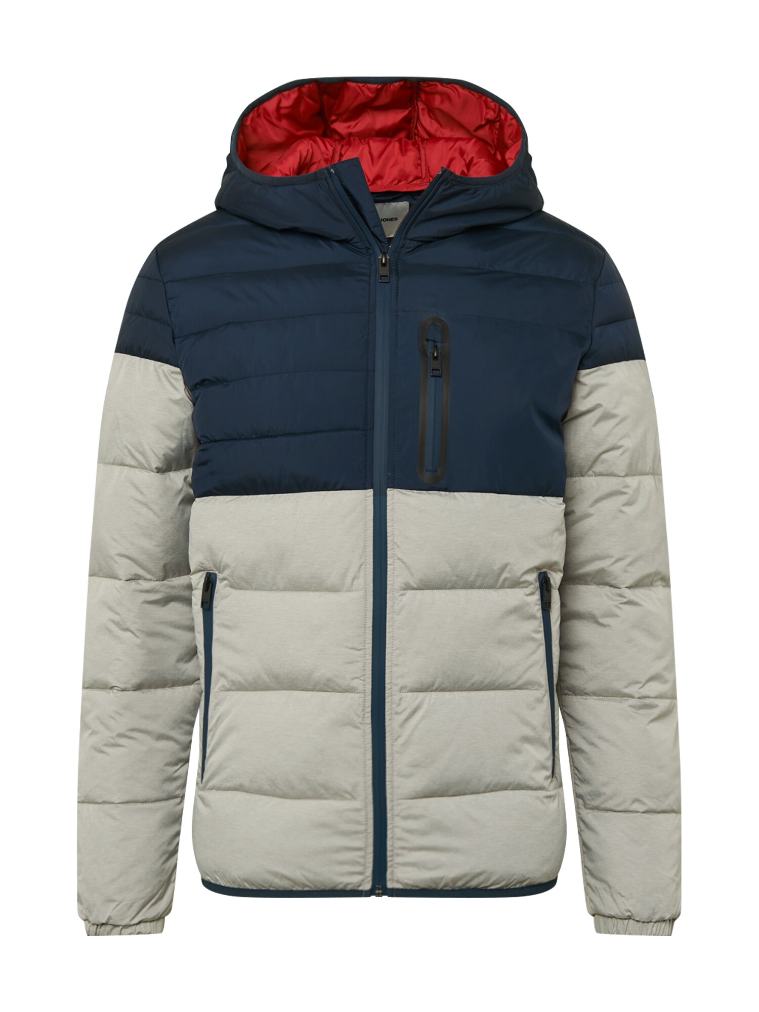 JACK & JONES Demisezoninė striukė 'OREGON'  tamsiai mėlyna / šviesiai pilka