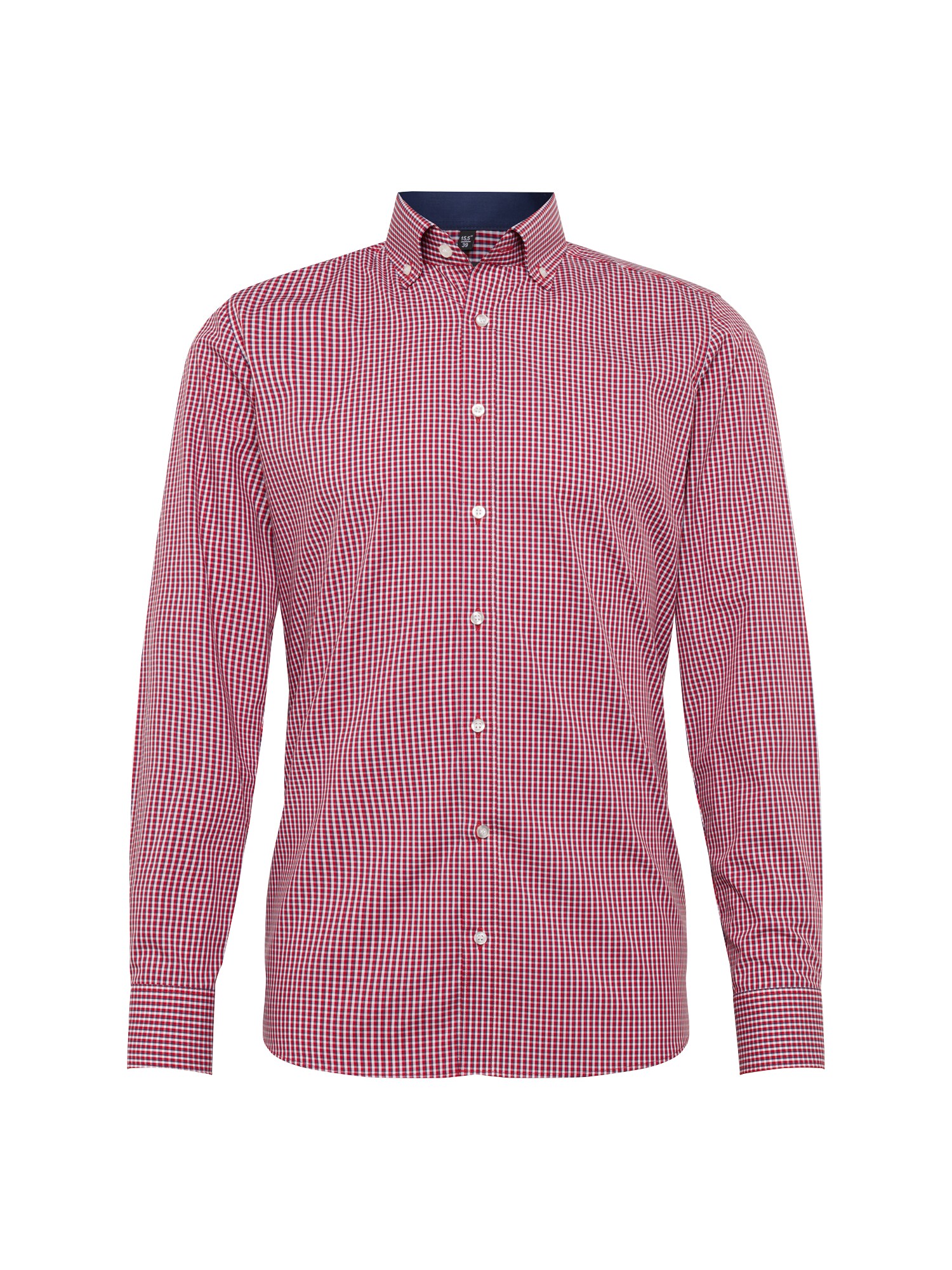 Olymp Heren Overhemd Level 5 City Check Blauw Rood olymp kopen in de aanbieding