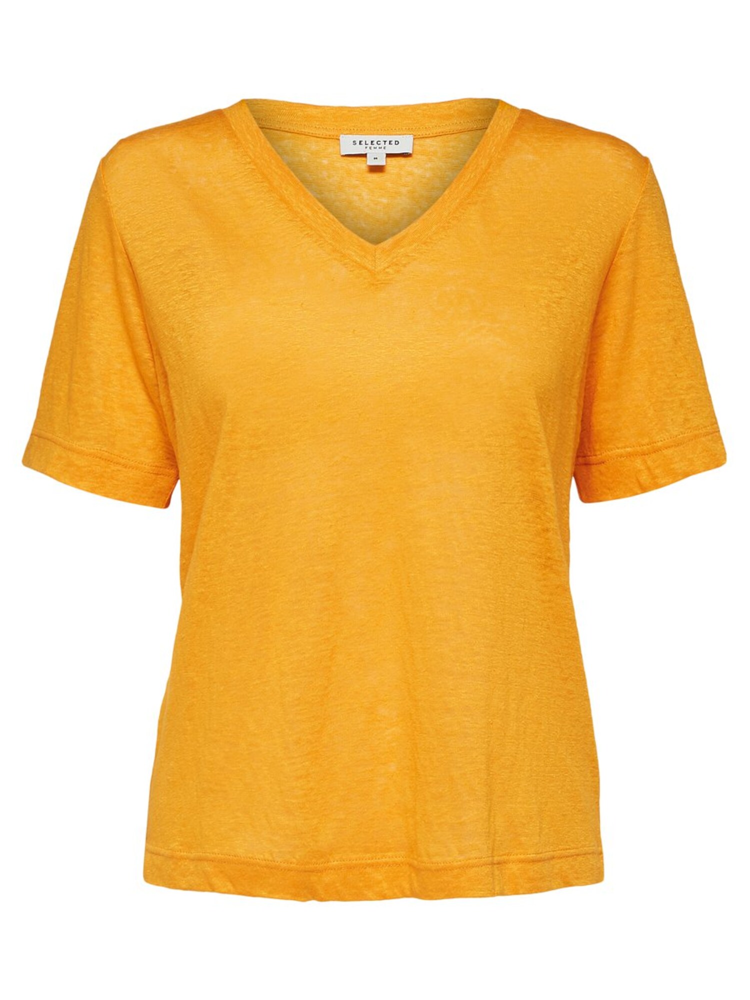 Selected Femme Dames Shirt Goudgeel selected femme kopen in de aanbieding