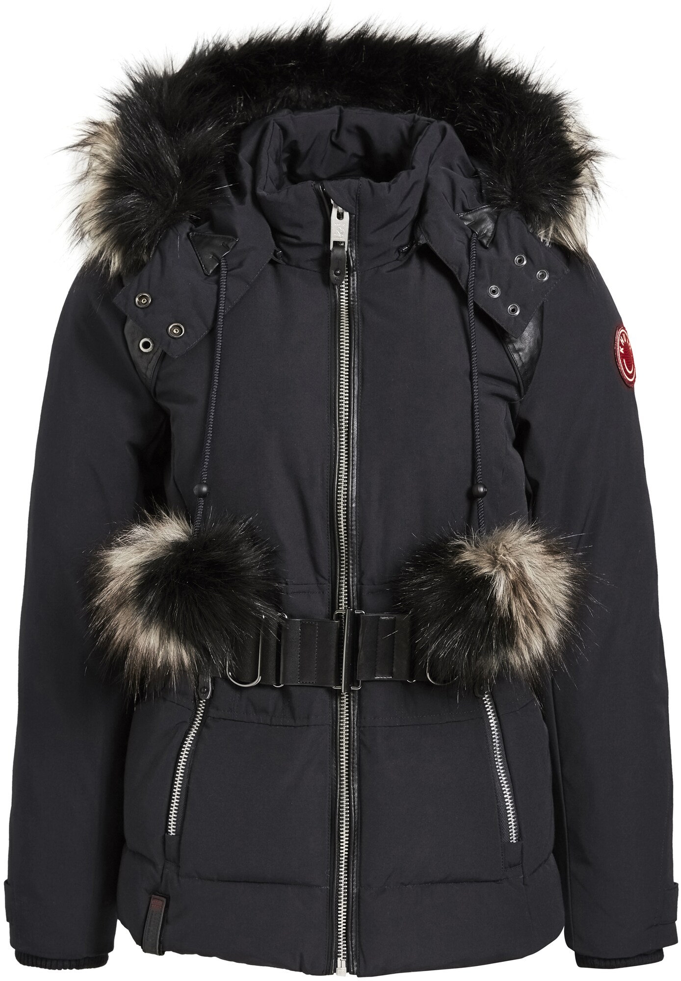 Khujo Dames Winterjas Teodora With Belt Nachtblauw khujo kopen in de aanbieding