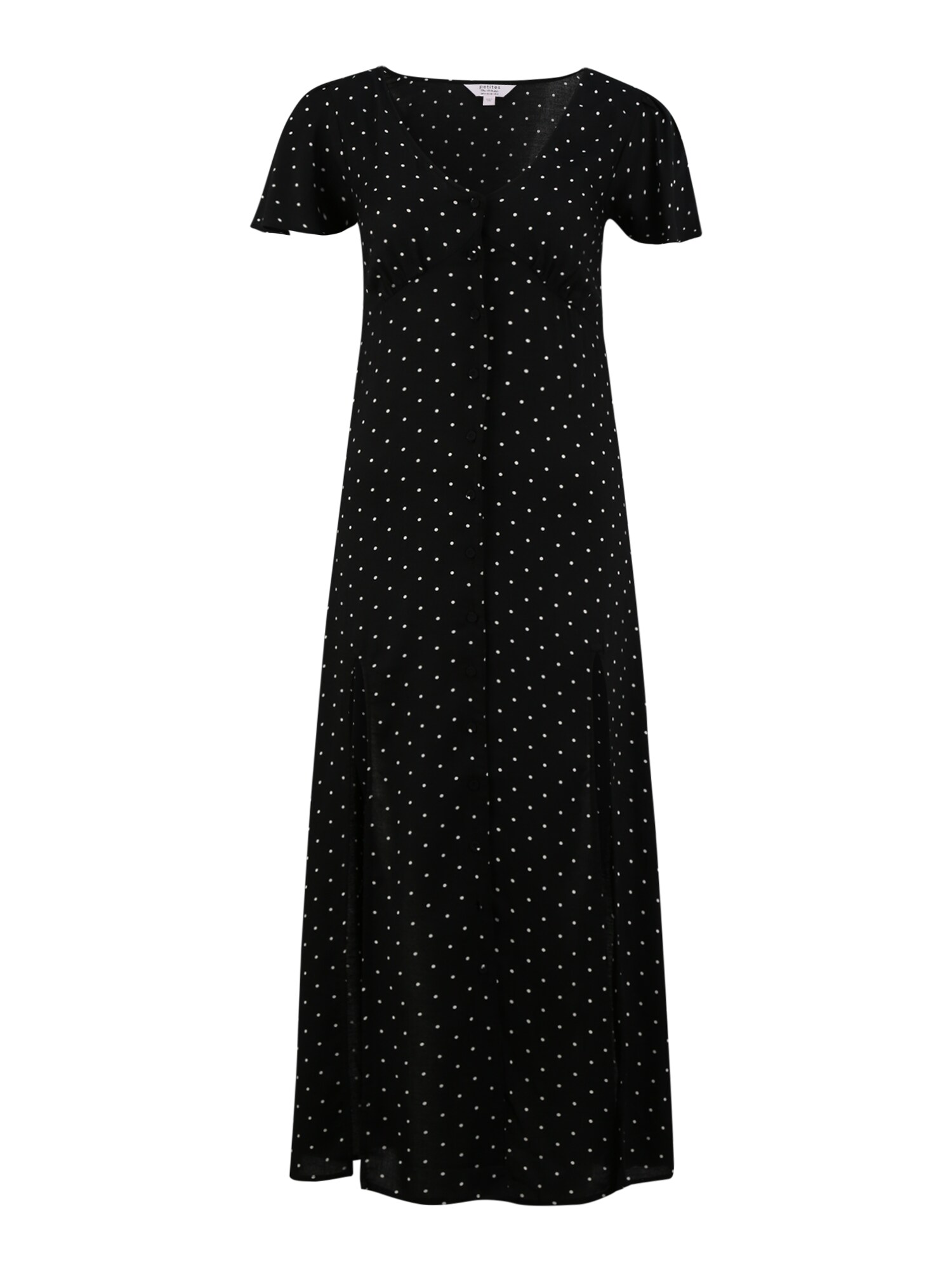 Miss Selfridge (Petite) Suknelė 'MONOCHROME DITSY'  juoda / balta