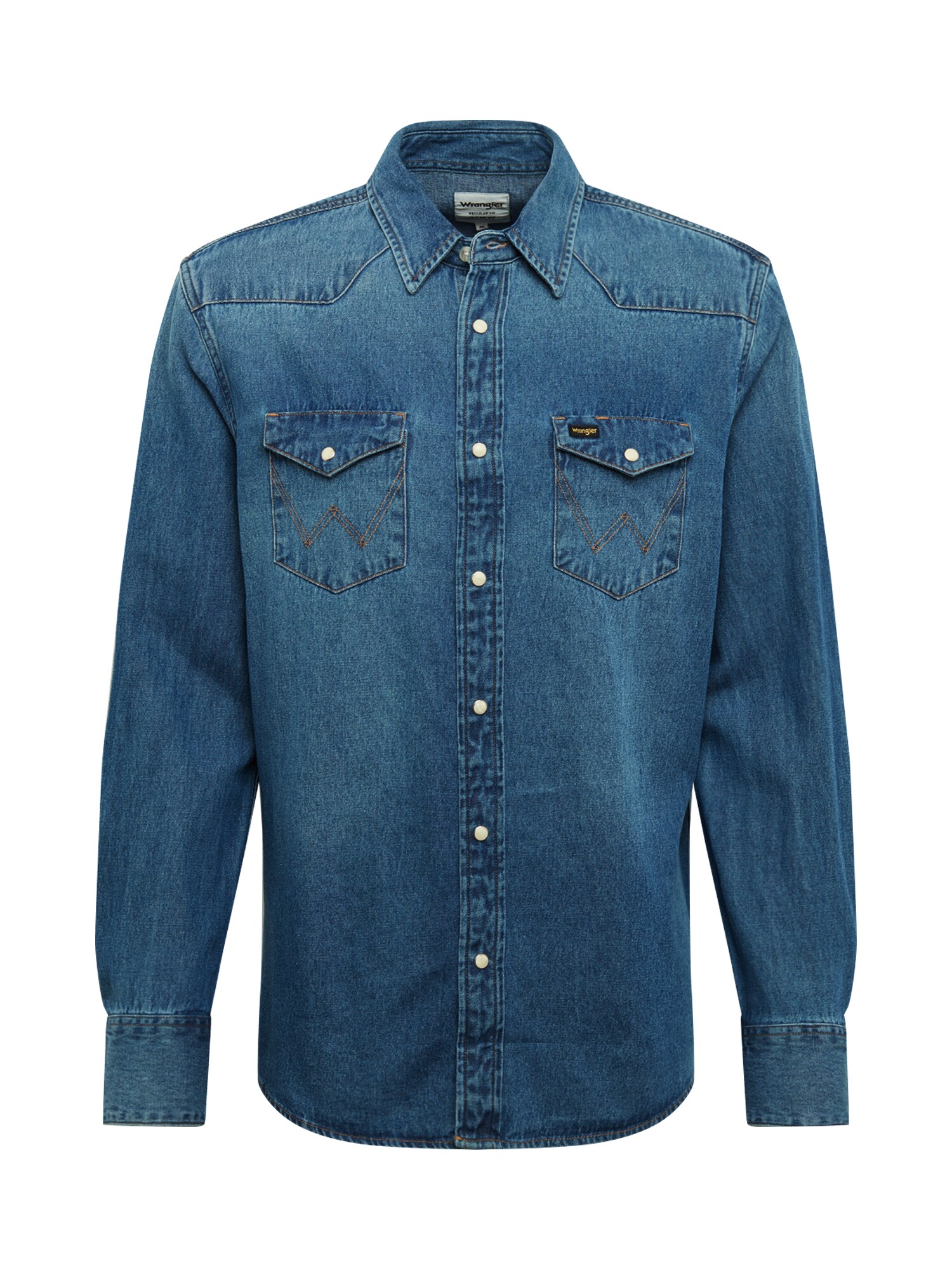 WRANGLER Dalykiniai marškiniai  tamsiai (džinso) mėlyna