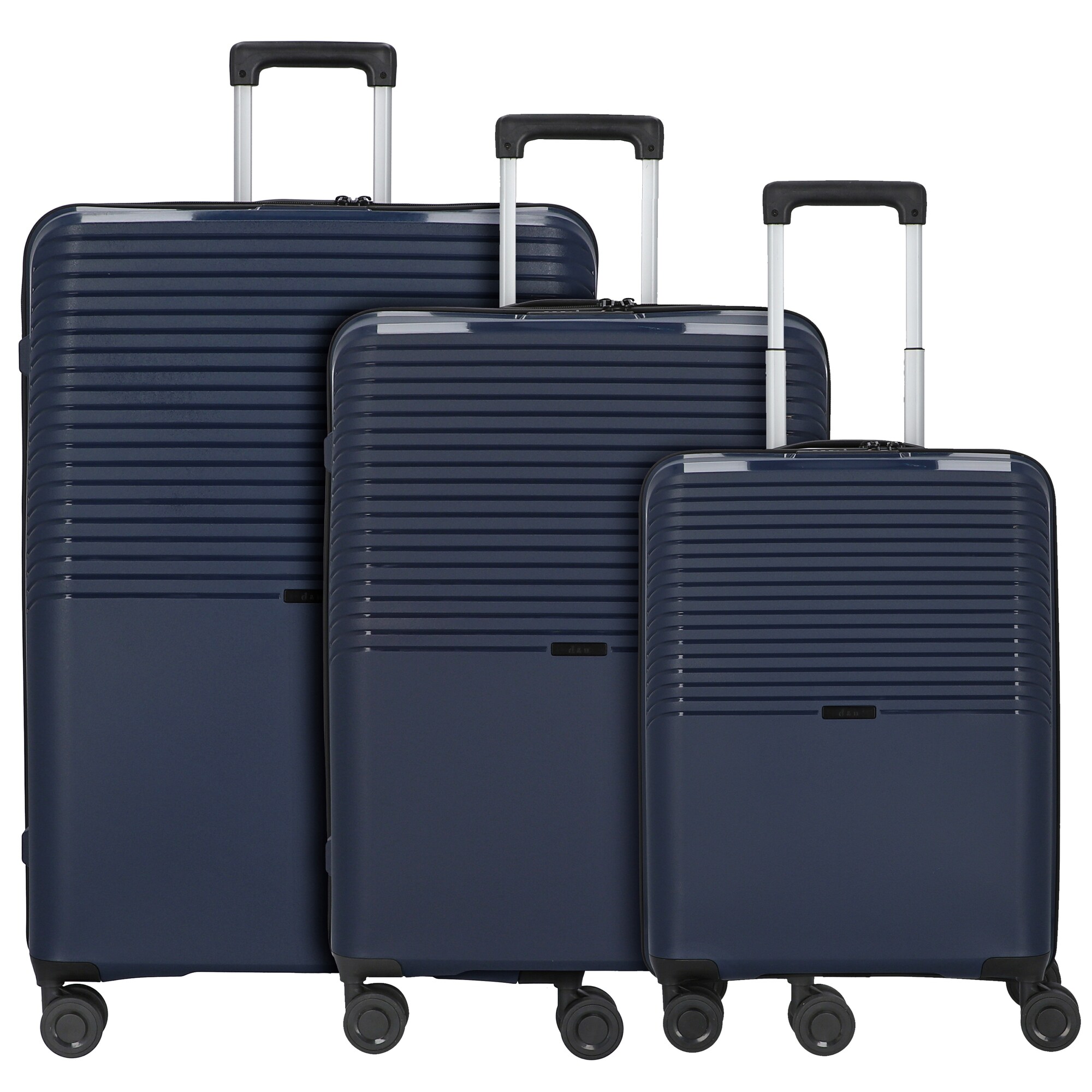 D&N Set di valigie 'Travel Line 2100'  navy