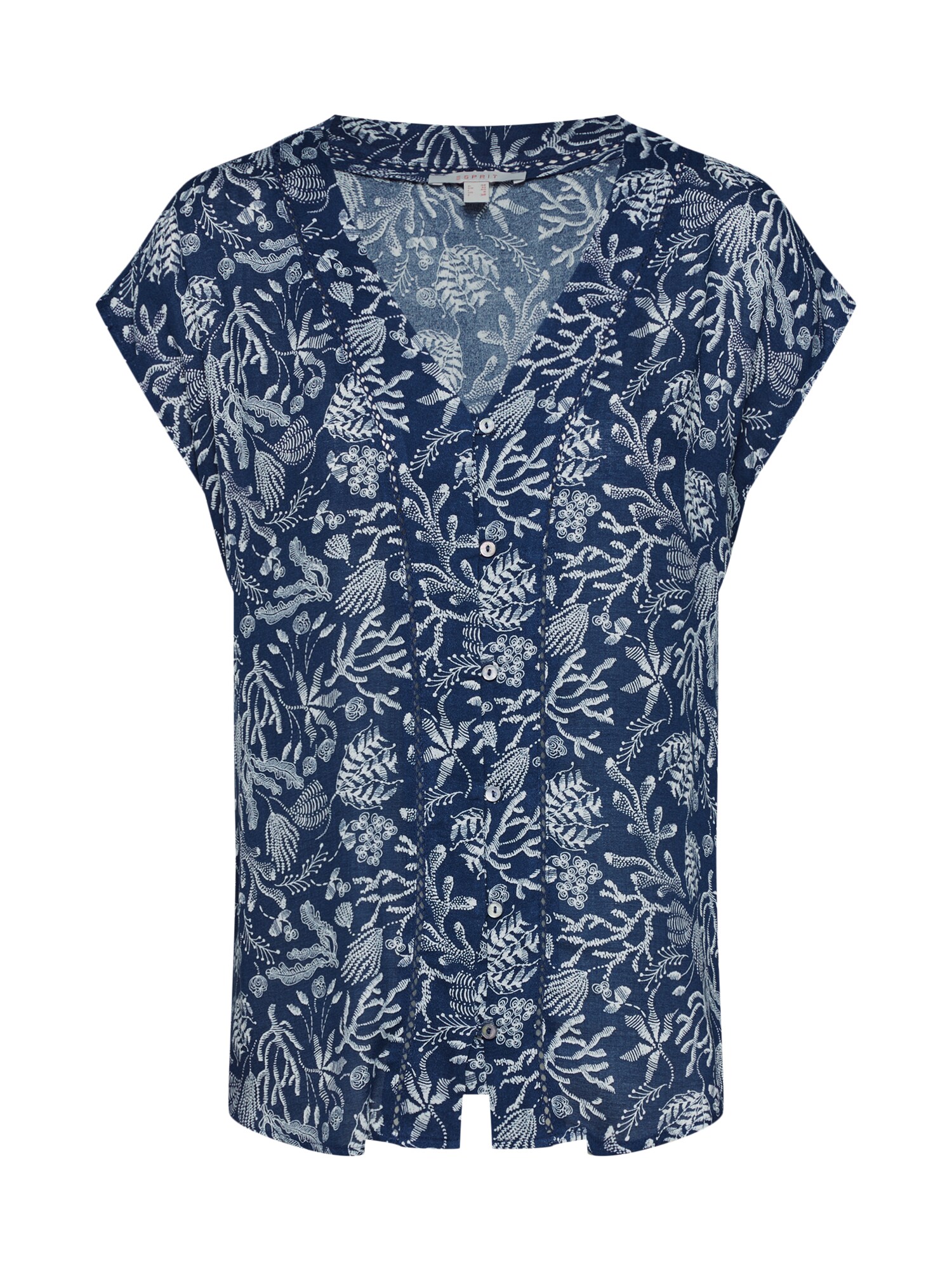 Esprit Dames Blouse Marine Wit esprit kopen in de aanbieding