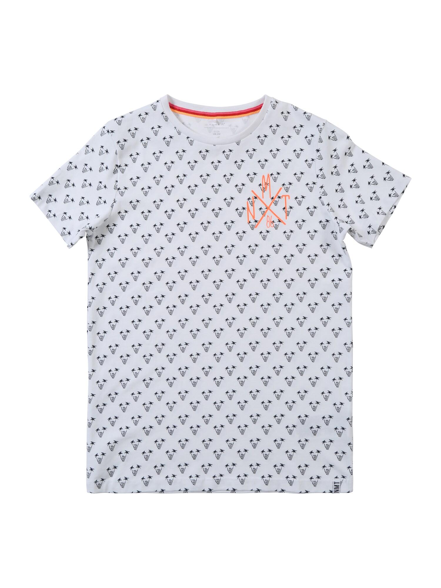 Name It Jongens Shirt Nachtblauw Sinaasappel Wit name it kopen in de aanbieding