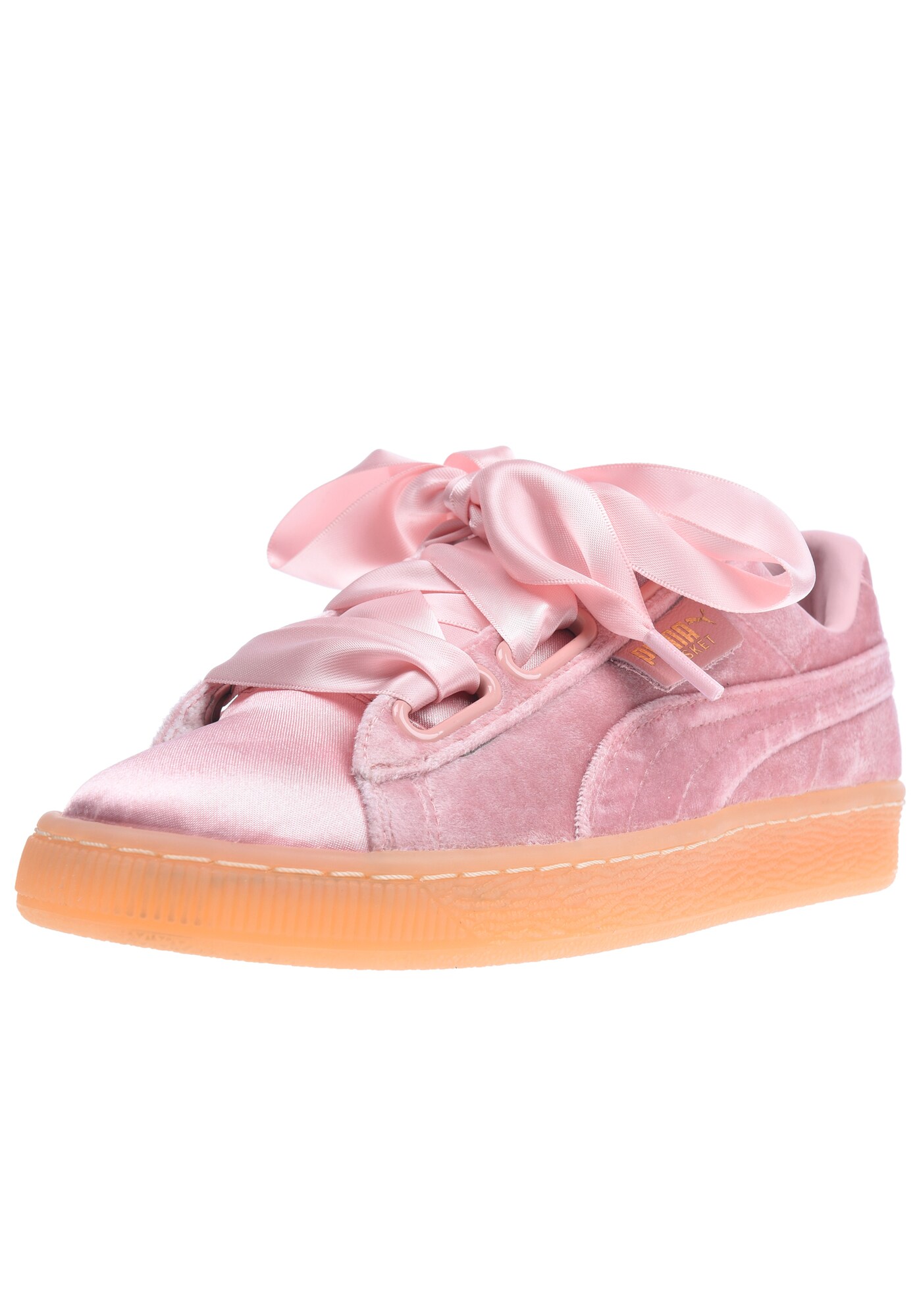 Puma Dames Sneakers Laag Basket Heart Vs Rosa puma kopen in de aanbieding