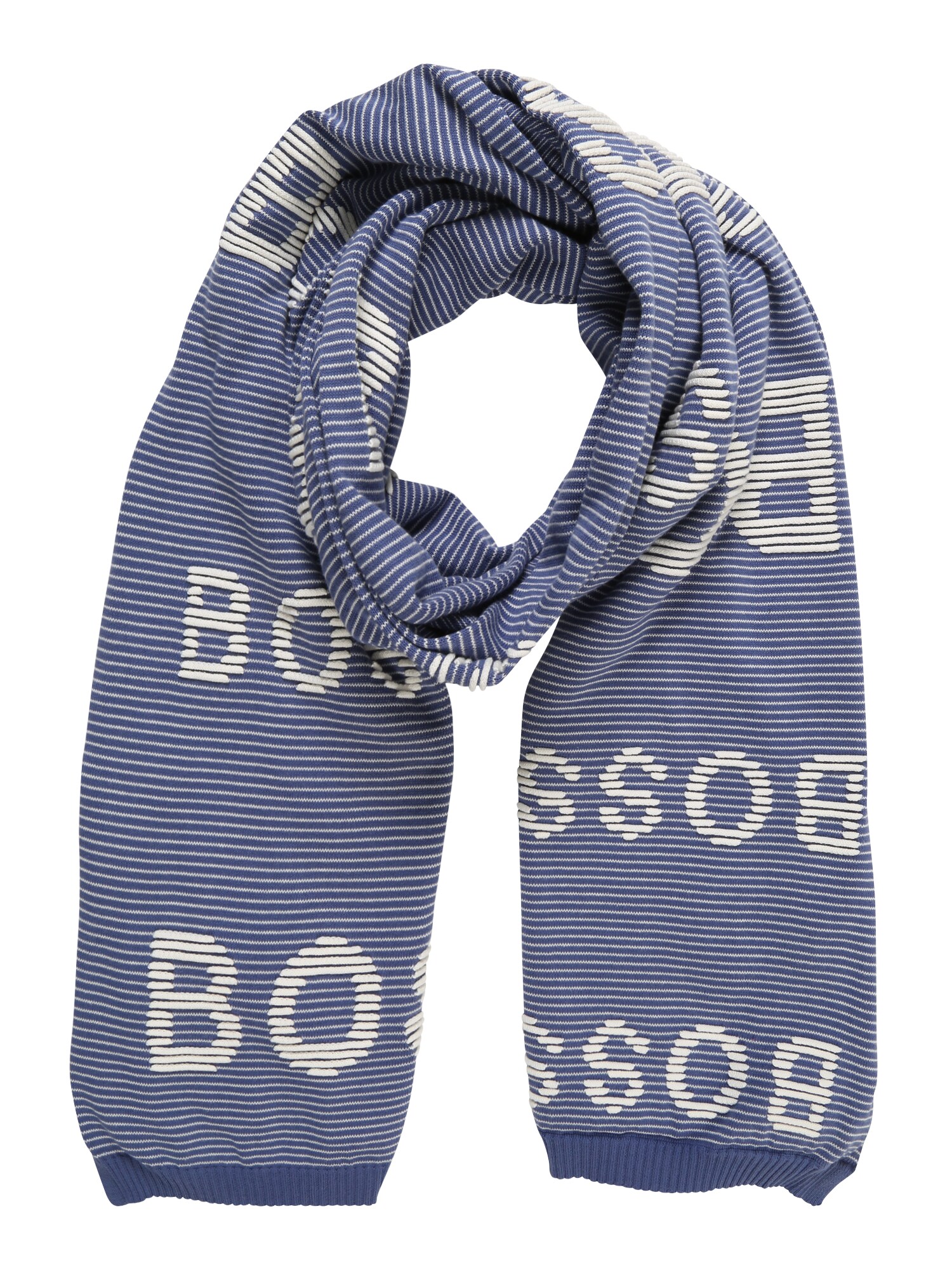 Boss Dames Sjaal Nalett Blauw Wit boss kopen in de aanbieding