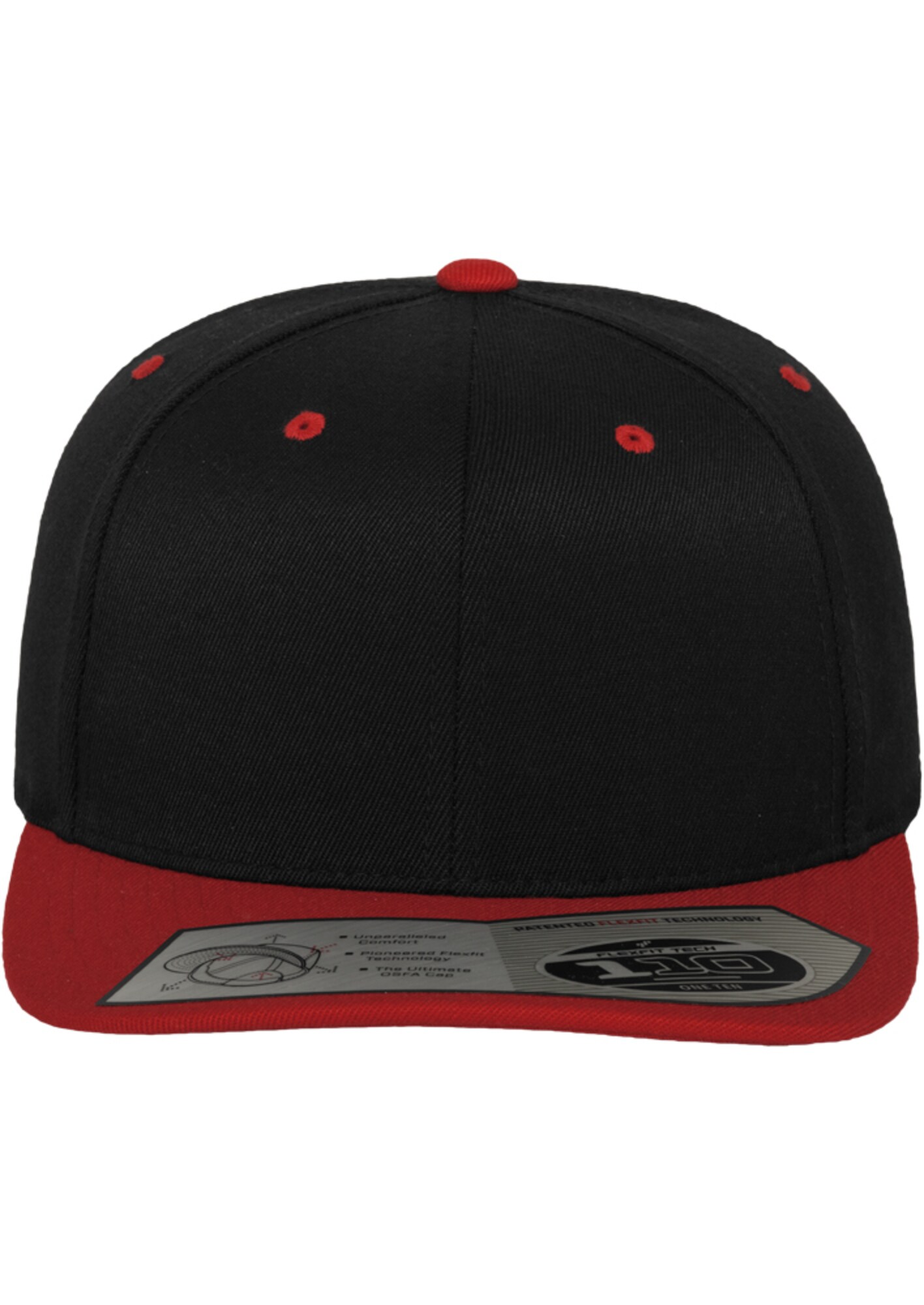 Flexfit Čiapka '110 Fitted' ohnivo červená / čierna (obrázok 3)