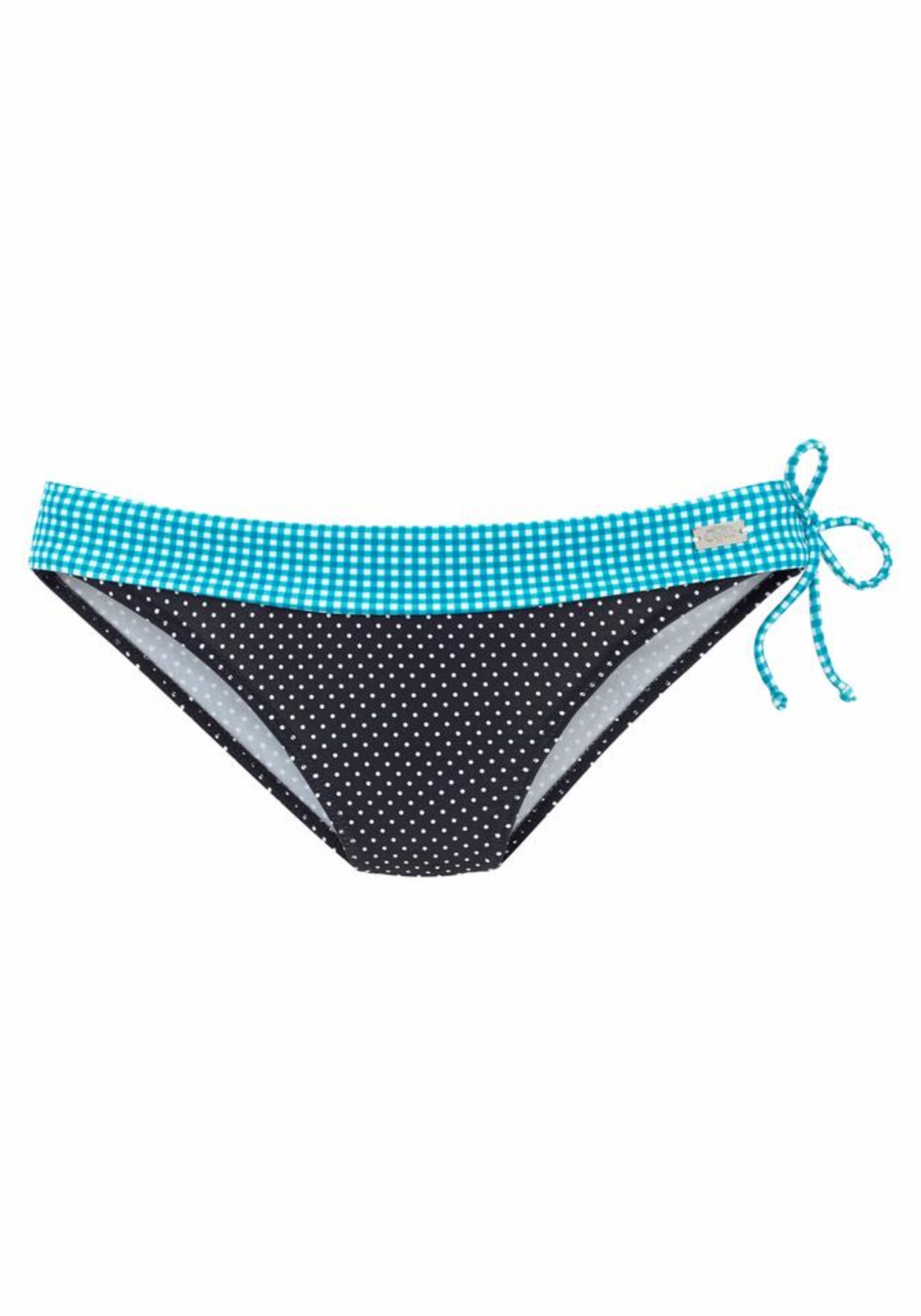 BUFFALO Bikinio kelnaitės  šviesiai mėlyna / juoda / balta
