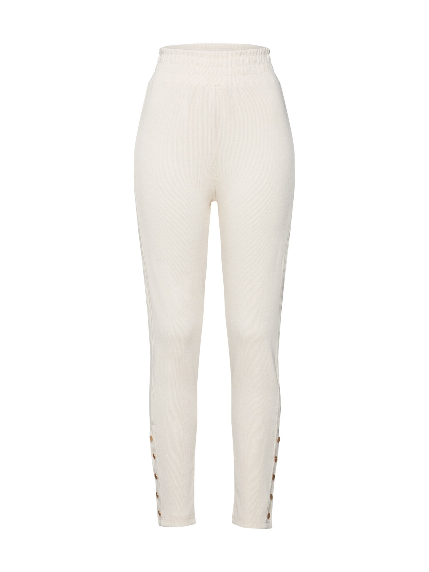 Missguided Dames Broek Rib Joggers Natuurwit missguided kopen in de aanbieding