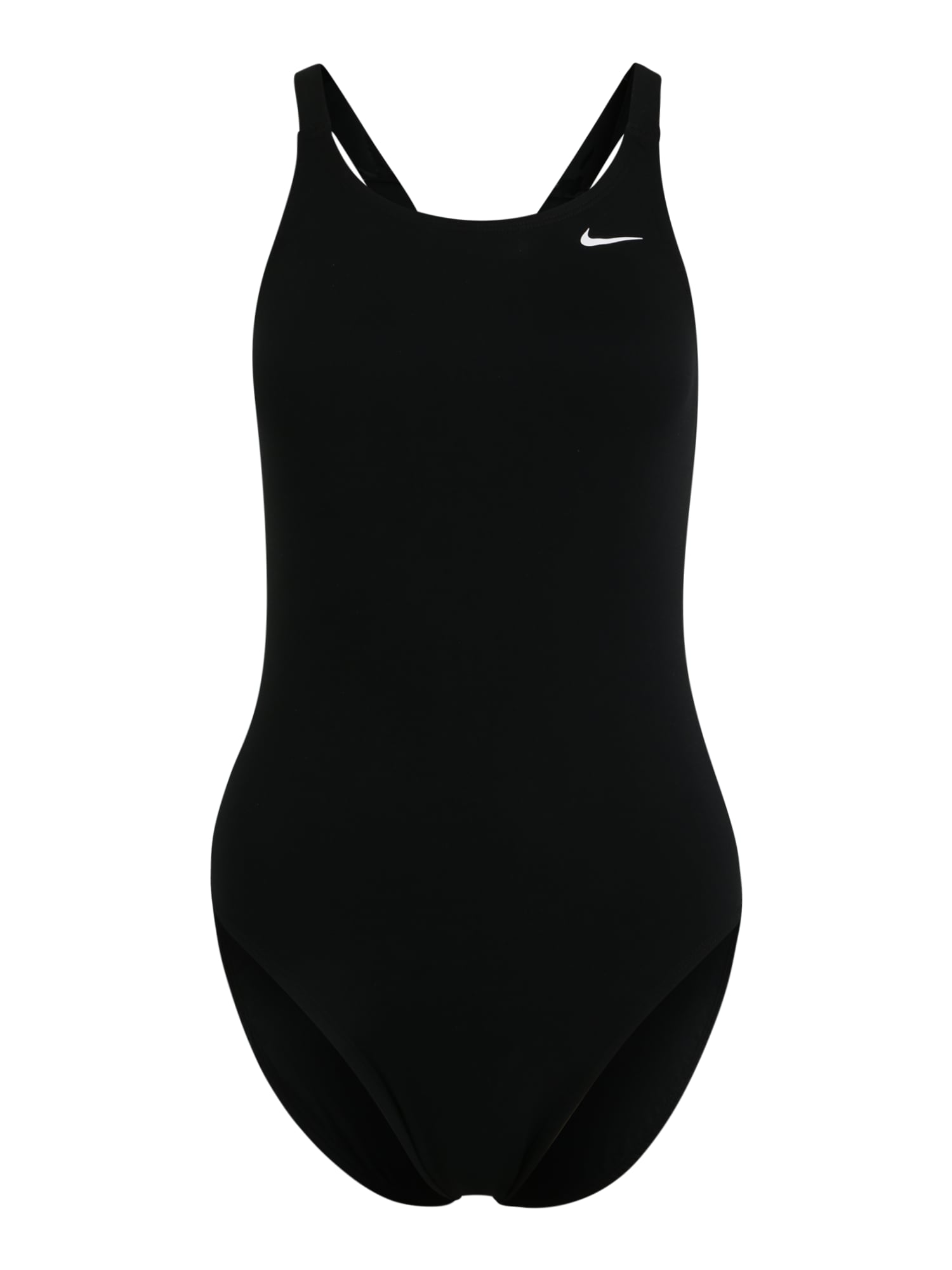 Nike Swim Sportinis maudymosi kostiumėlis juoda / balta