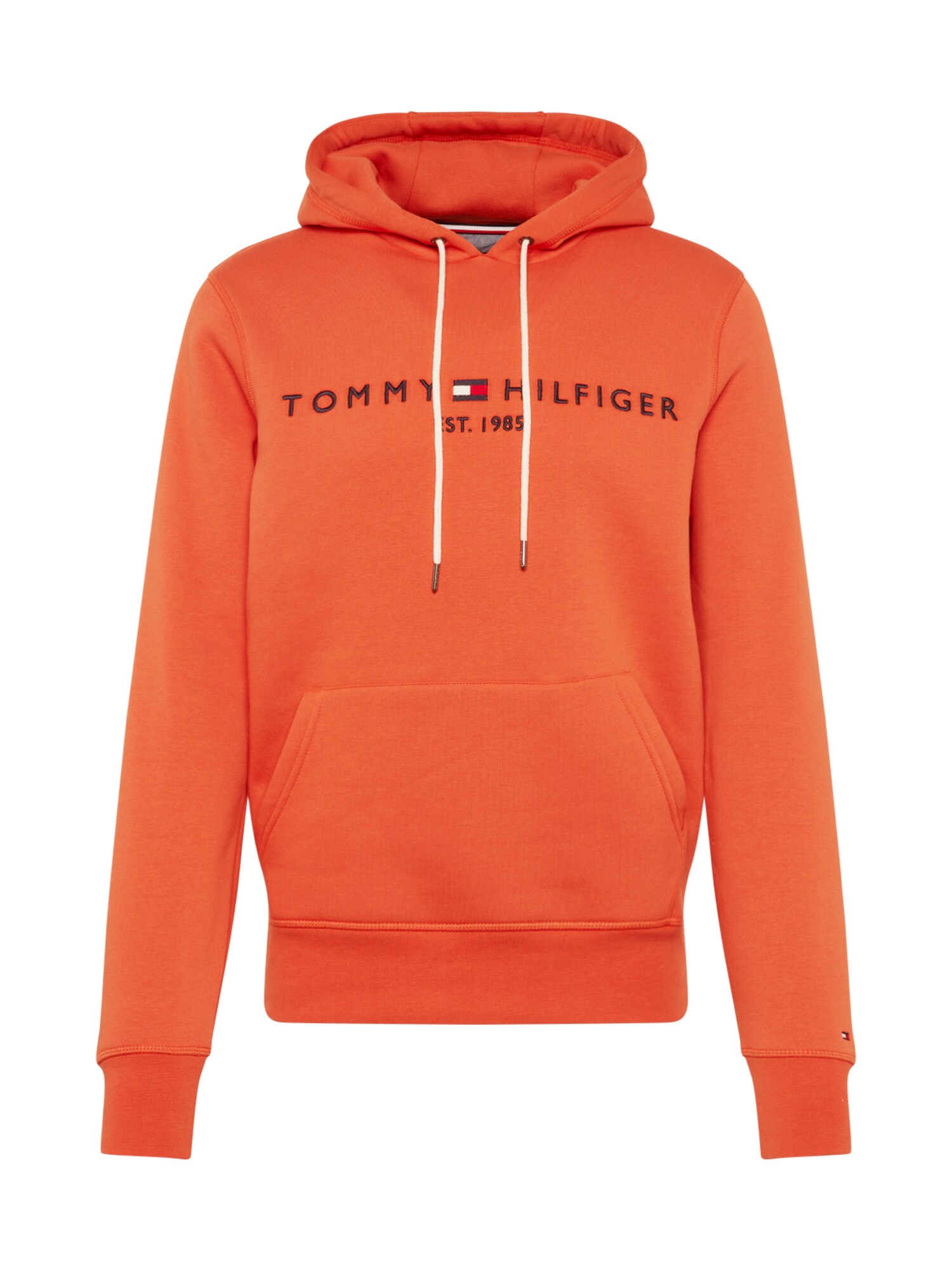 Tommy Hilfiger Heren Sweatshirt Oranjerood tommy hilfiger kopen in de aanbieding