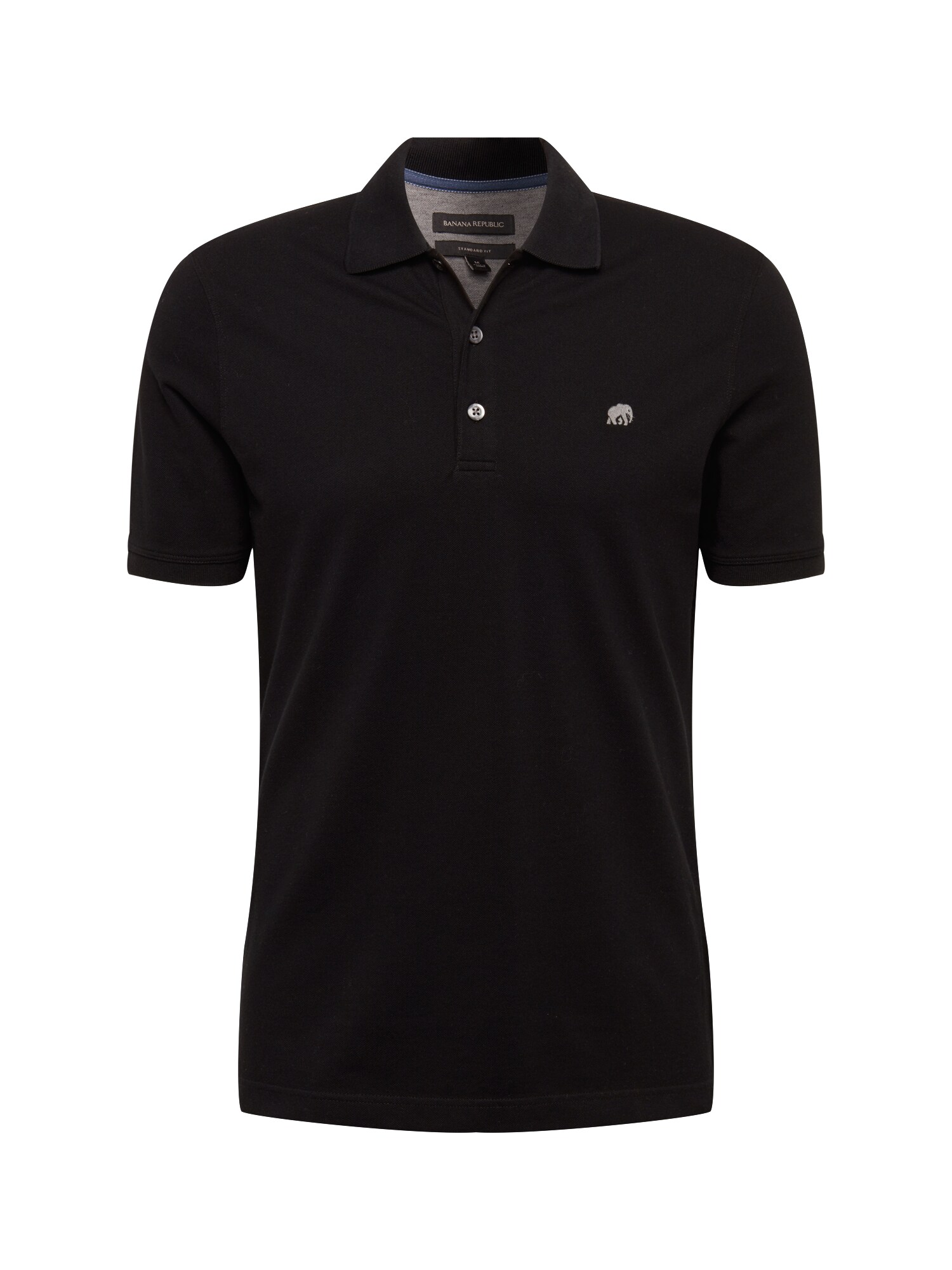 Banana Republic Heren Shirt St Branded Pique Polo Basics Zwart banana republic kopen in de aanbieding