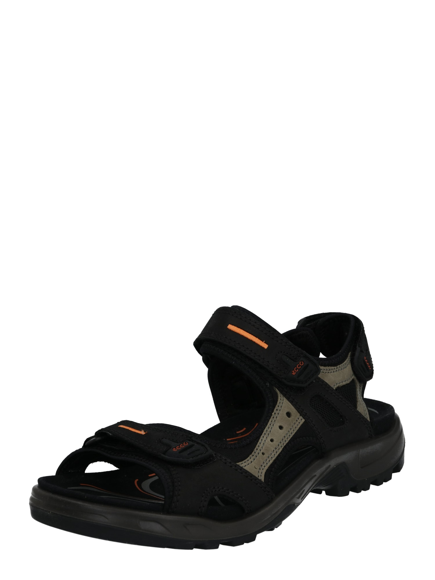 ECCO Sportinio tipo sandalai 'Offroad'  šviesiai oranžinė / juoda / nebalintos drobės spalva