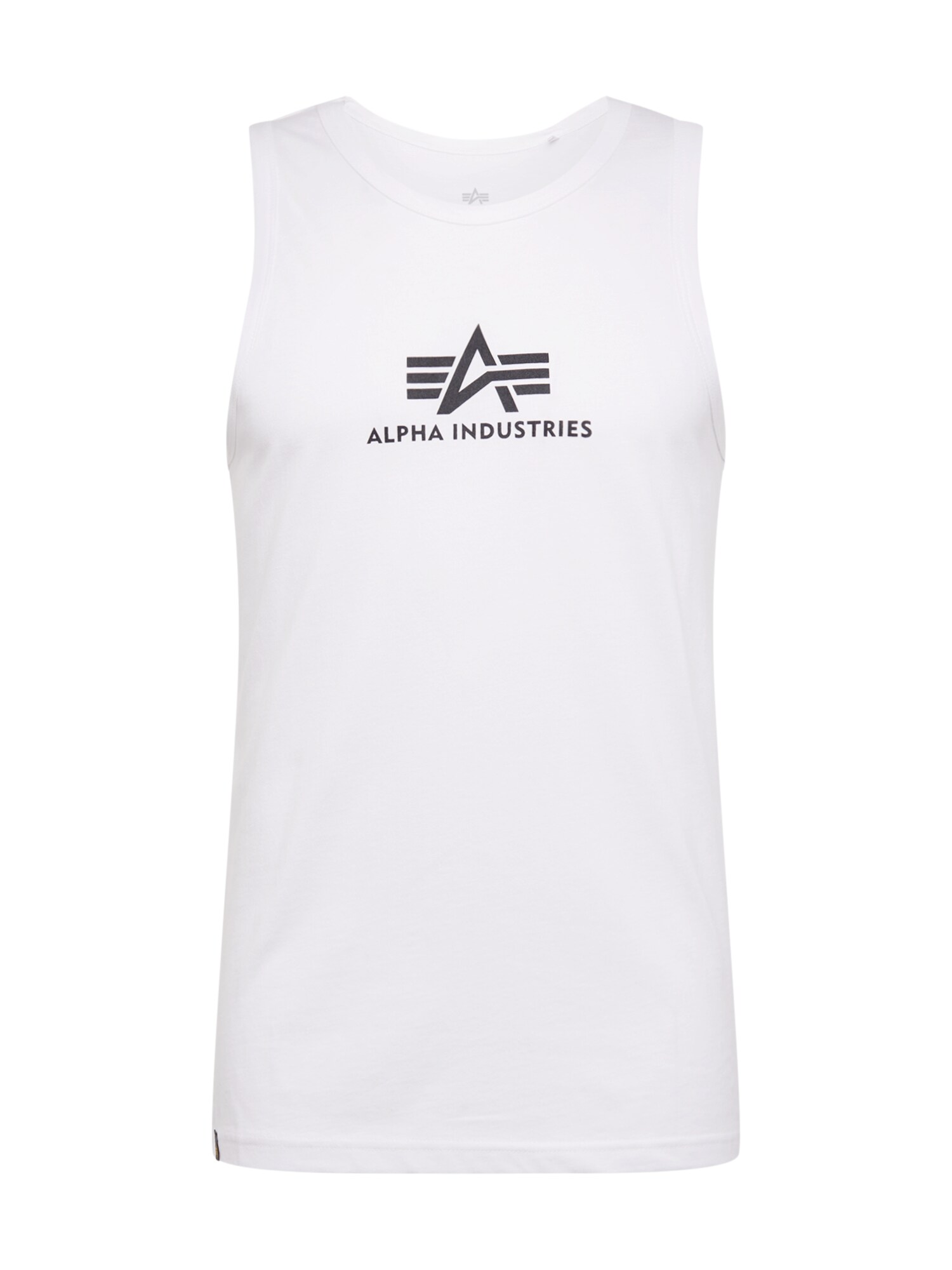 ALPHA INDUSTRIES Tricou  negru / alb