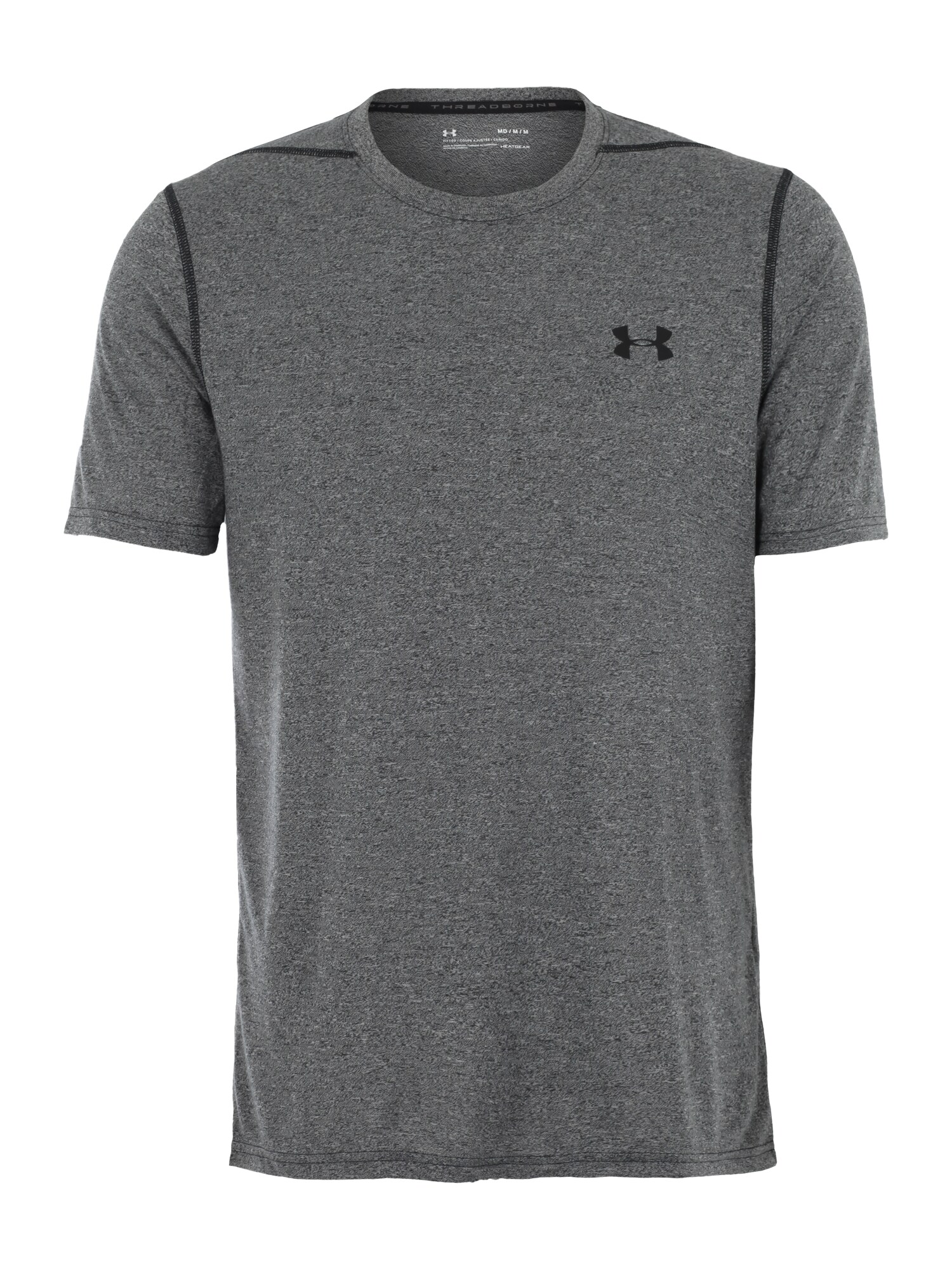 Under Armour Heren Functioneel Shirt Threadborne Grijs Gemeleerd under armour kopen in de aanbieding