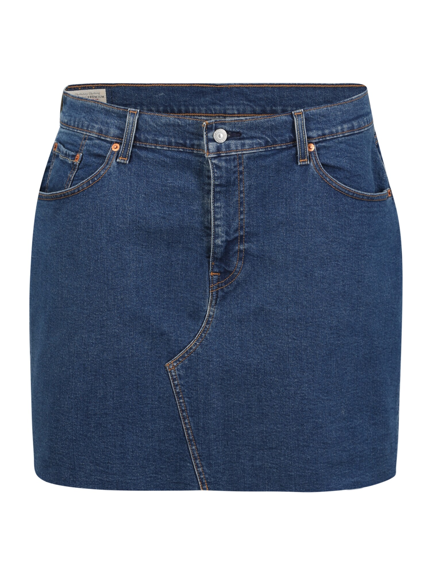 Levi's® Plus Sijonas 'DECONSTRUCTED'  tamsiai (džinso) mėlyna