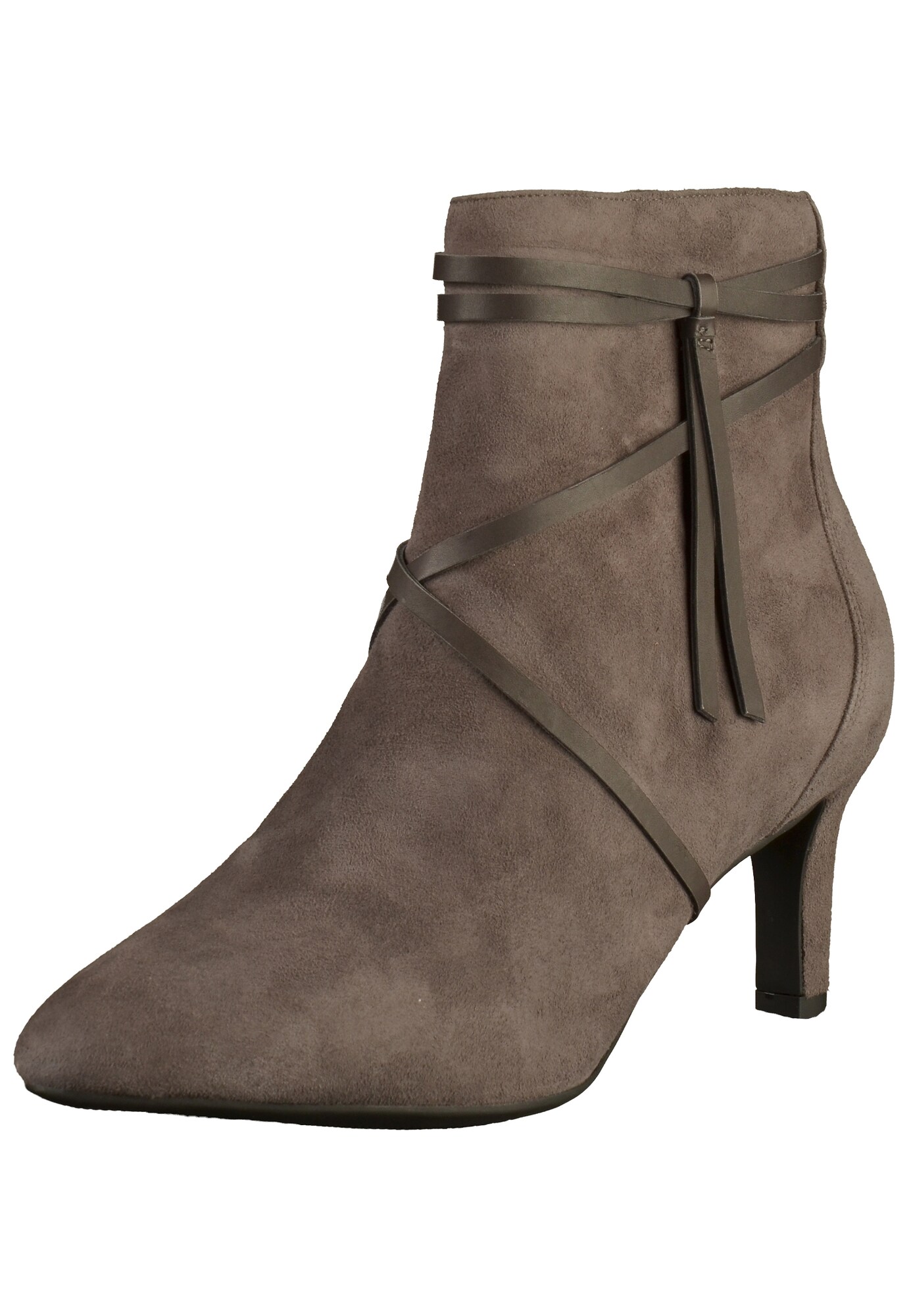 Clarks Dames Enkellaarsjes Calla Aster Greige clarks kopen in de aanbieding