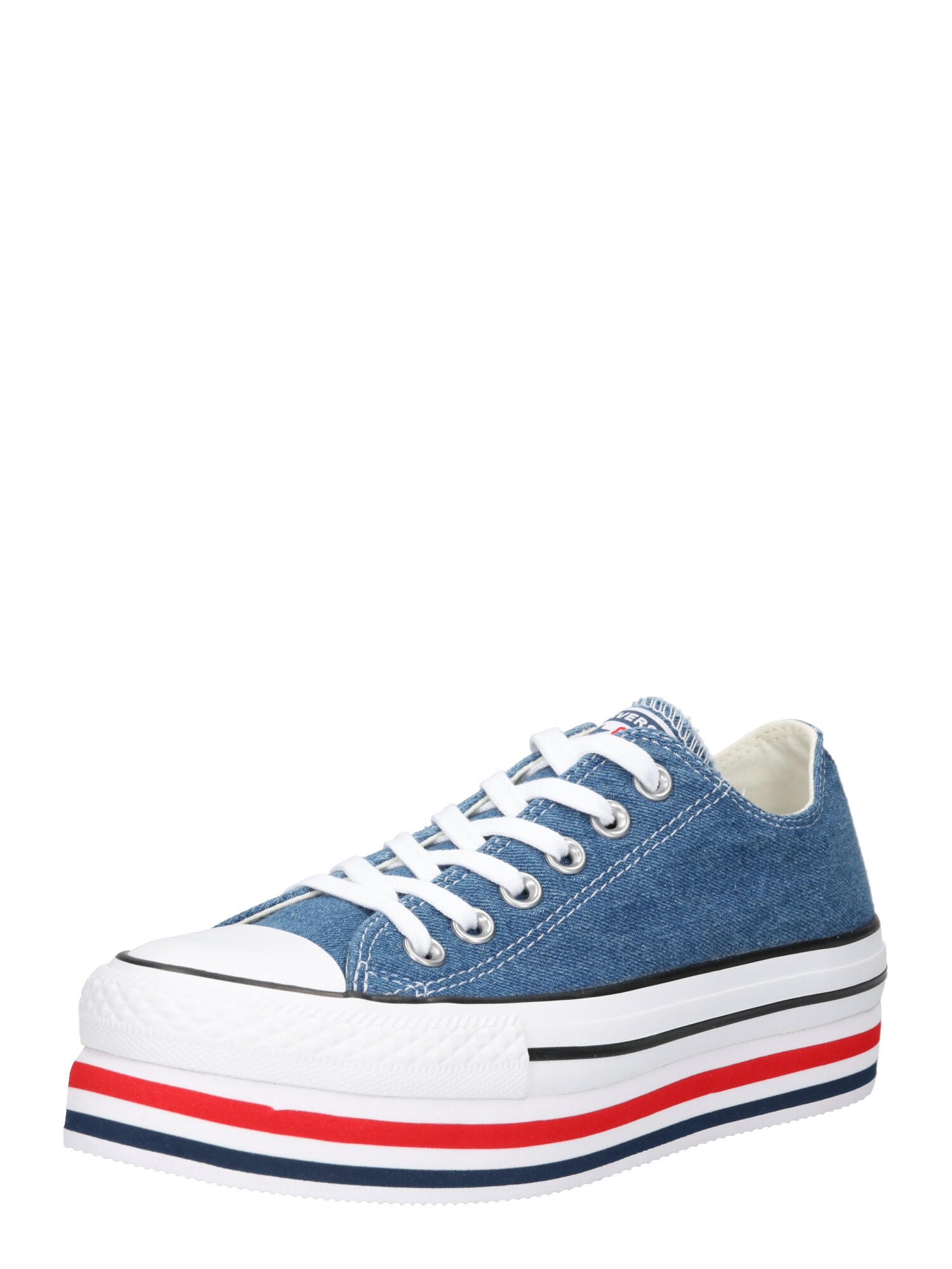 Converse Dames Sneakers Laag All Star Blauw Groen Wit converse kopen in de aanbieding