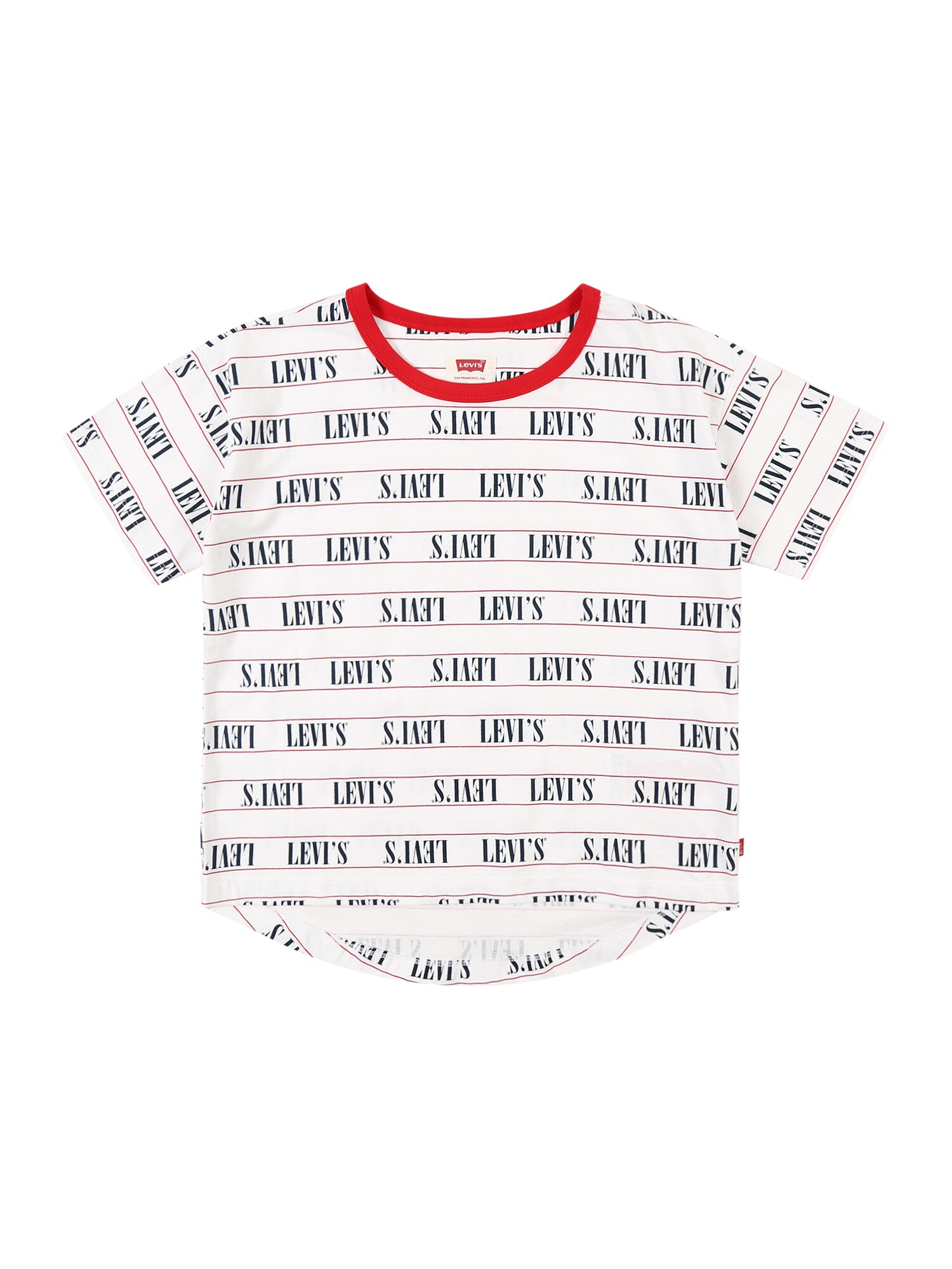 LEVI'S Marškinėliai  balta / tamsiai mėlyna / raudona