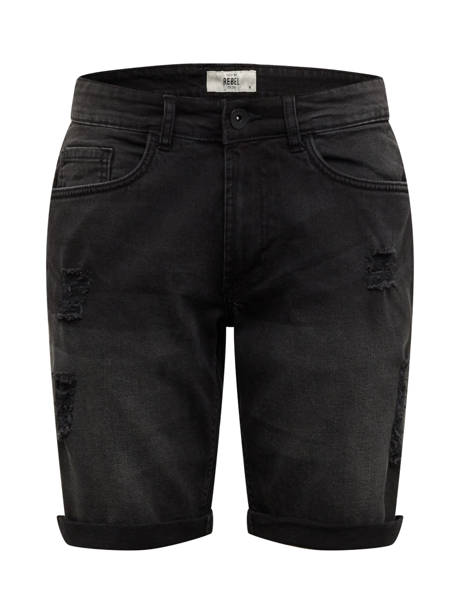 Redefined Rebel Džinsai 'Oslo' juodo džinso spalva
