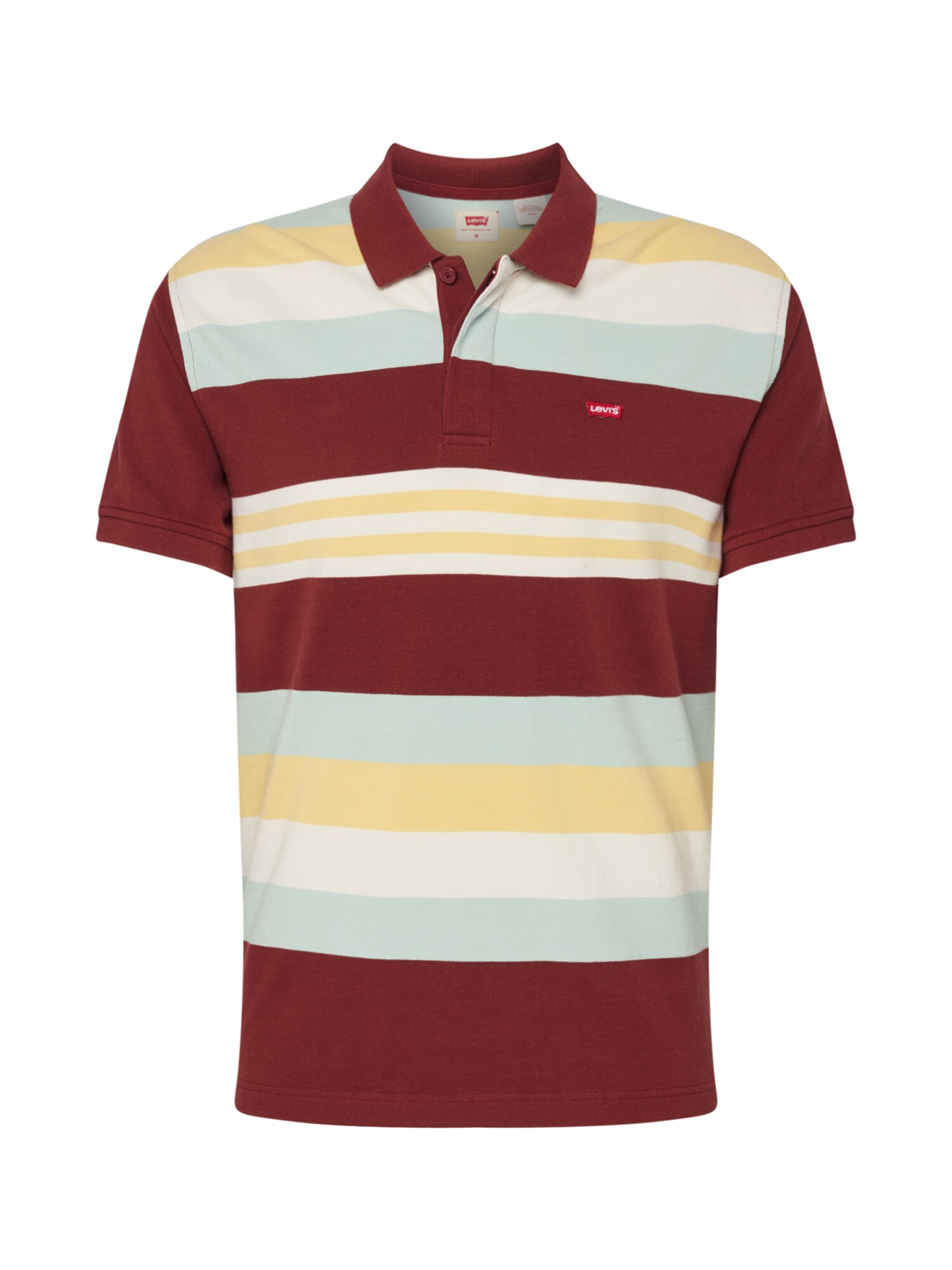 LEVI'S Marškinėliai 'ORIGINAL BATWING POLO'  geltona / vyno raudona spalva / balta