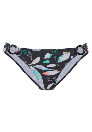 SUNSEEKER, Bikini nadrágok 'Leaves', fekete