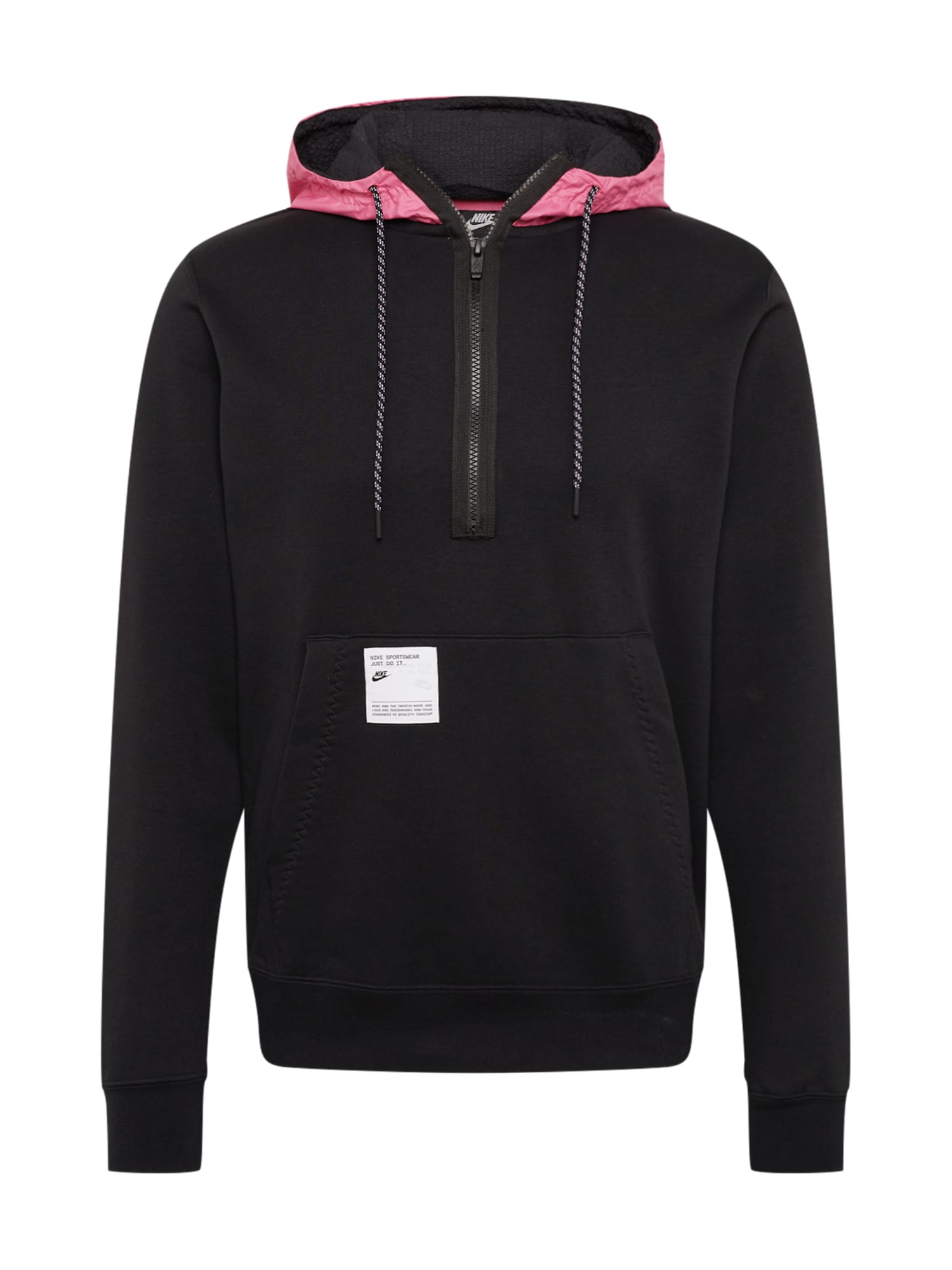 Nike Sportswear Megztinis be užsegimo  rožinė / juoda
