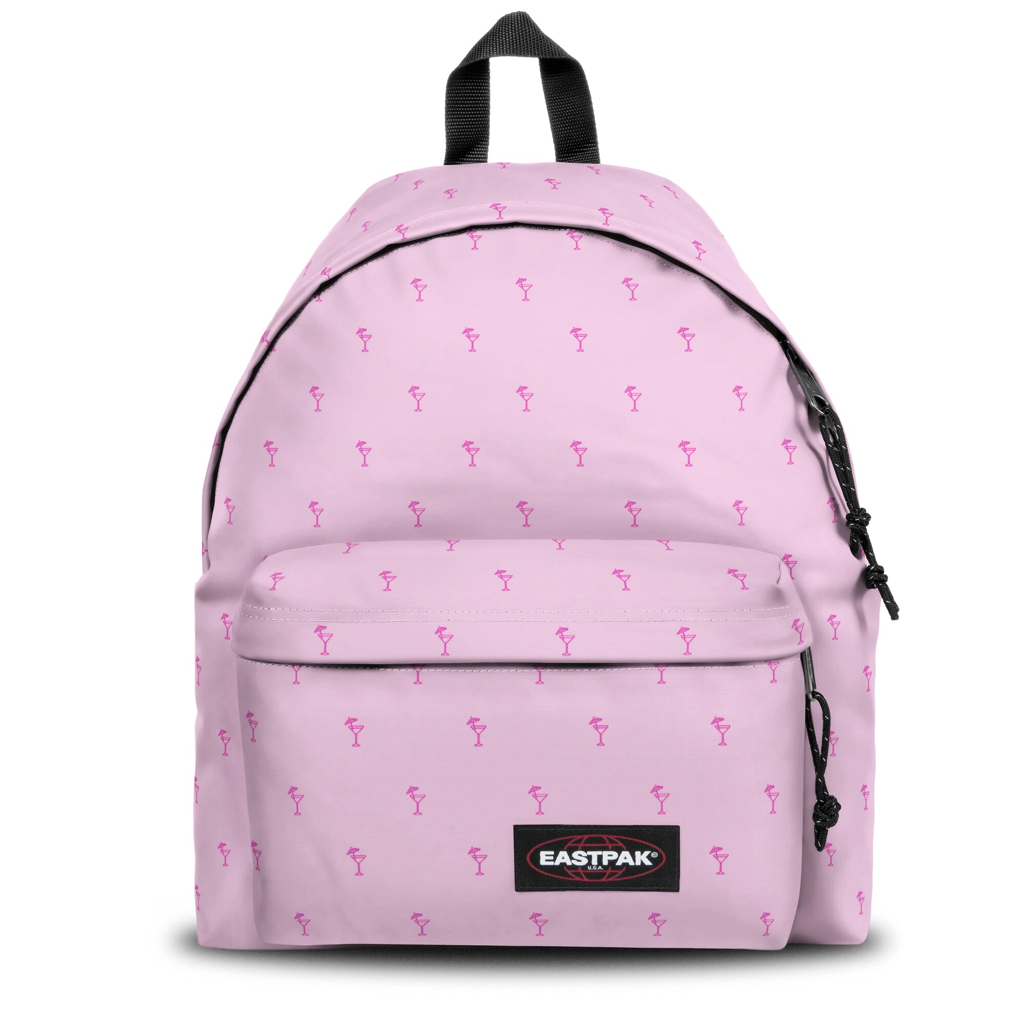 Eastpak Dames Rugzak Padded Pakr Pink Pastelroze Zwart eastpak kopen in de aanbieding