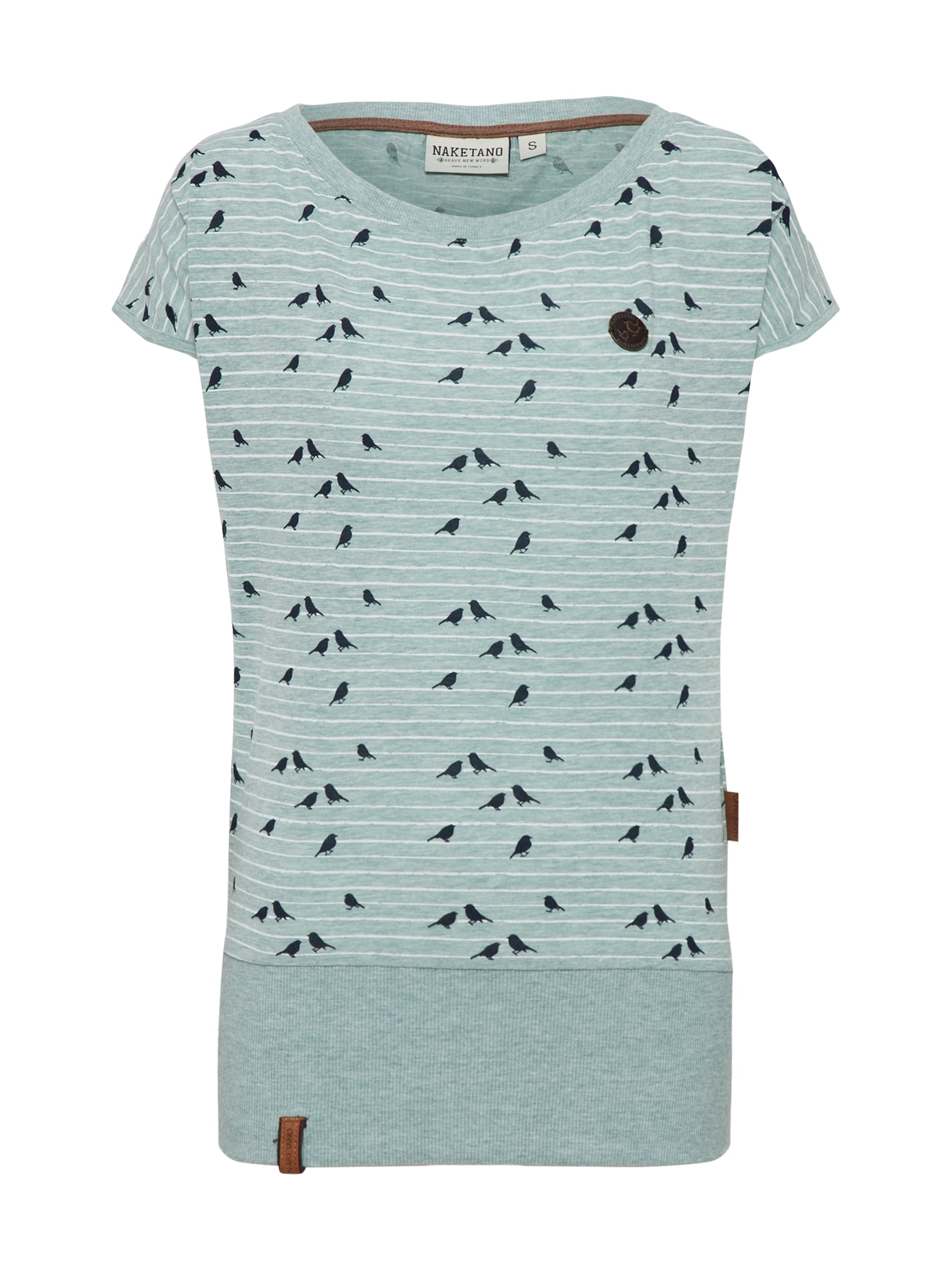 Naketano Dames Shirt Wolle Spatzl Smoky Blue Lichtblauw naketano kopen in de aanbieding