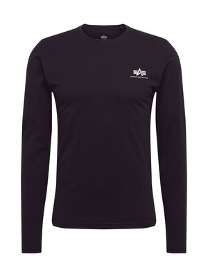 ALPHA INDUSTRIES Camiseta  negro / blanco