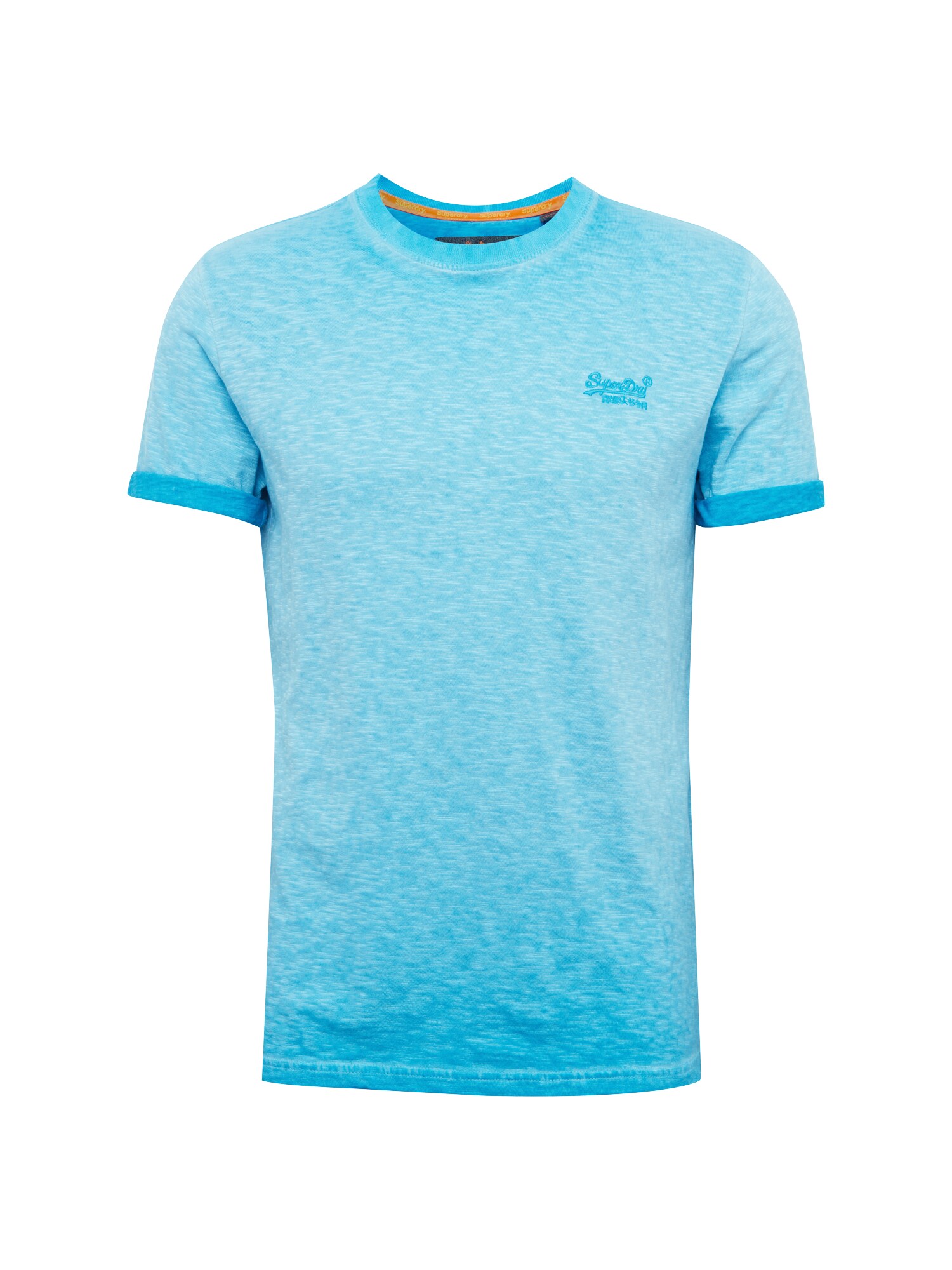Superdry Heren Shirt Low Roller Tee Turquoise superdry kopen in de aanbieding