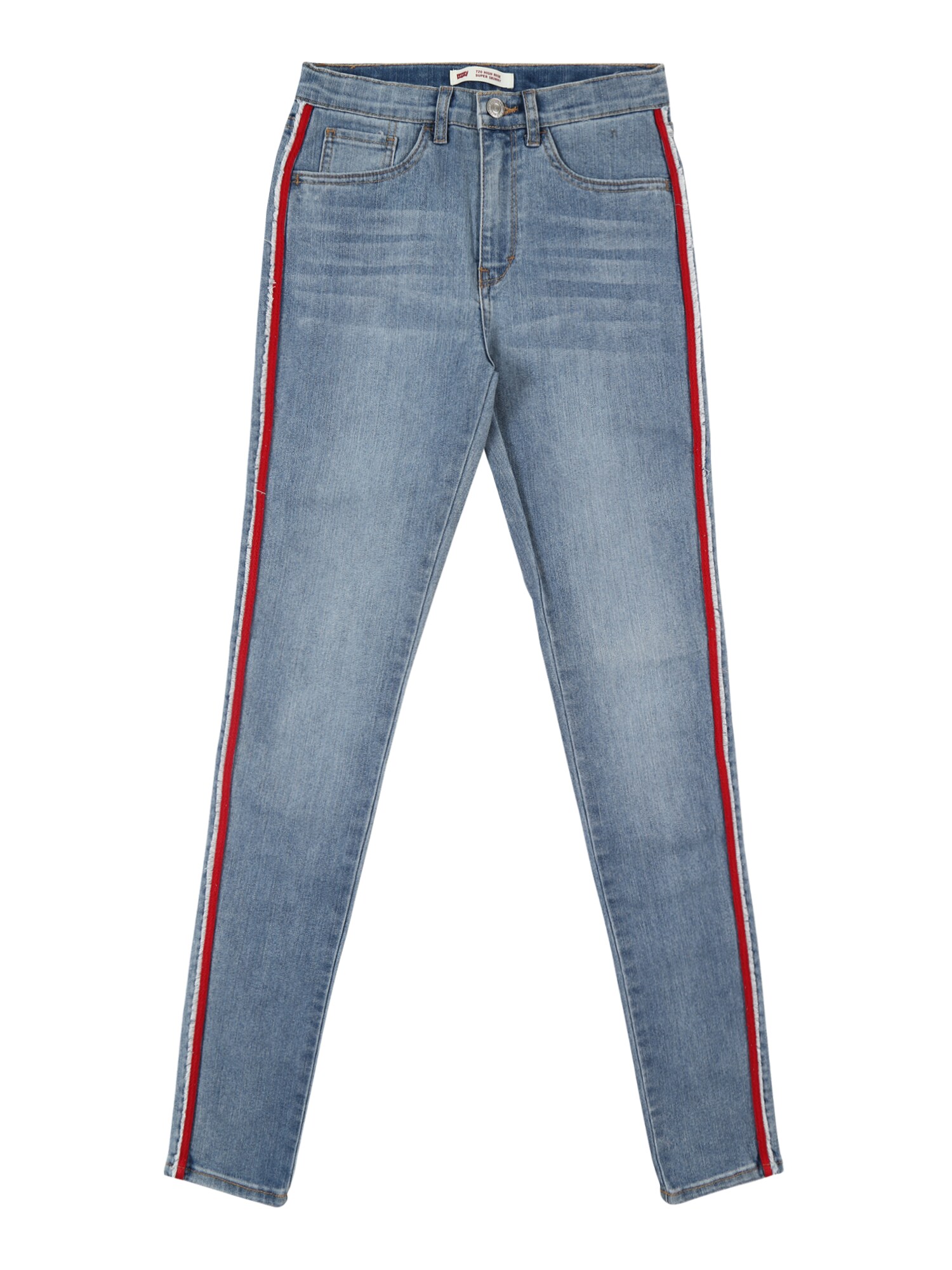 LEVI'S Džinsai '720 High Rise Super Skinny'  raudona / tamsiai (džinso) mėlyna