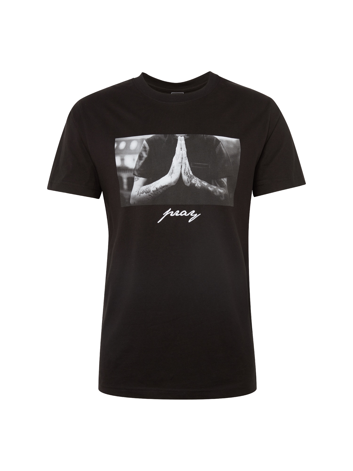 Mister Tee Tricou Pray  gri / negru